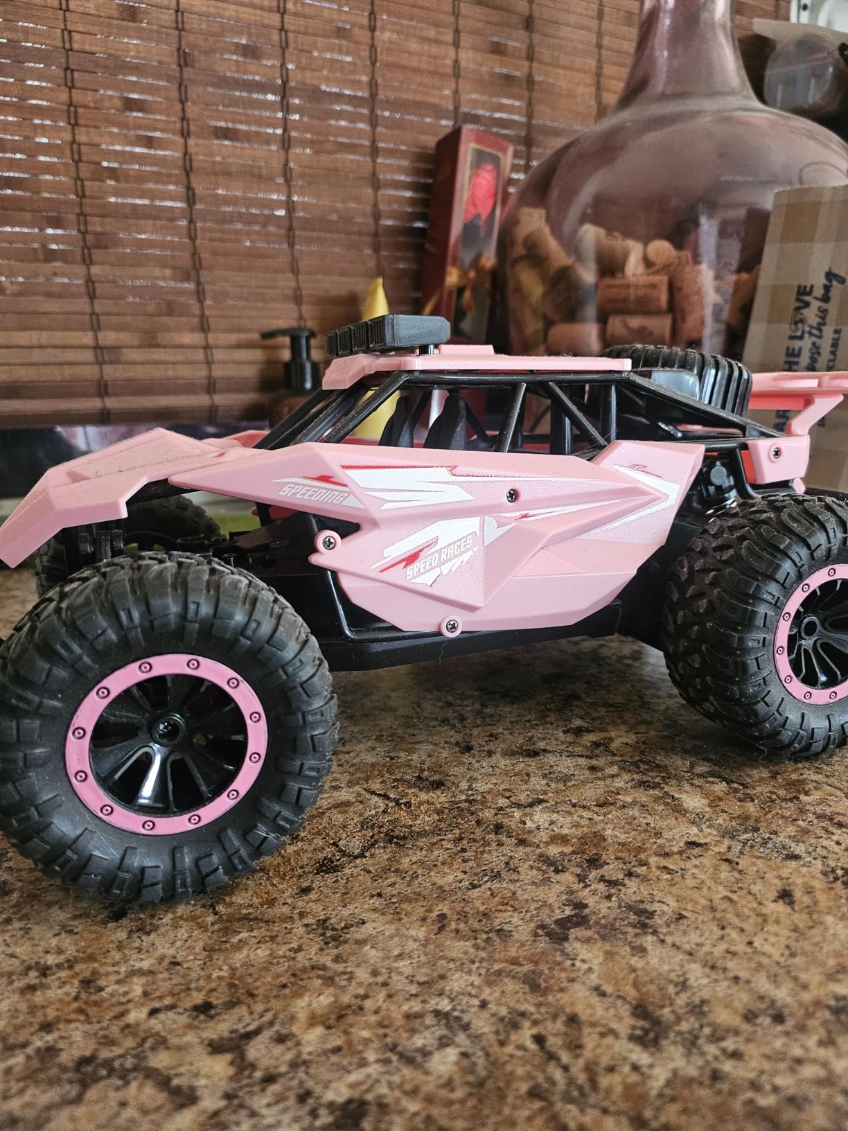 kolegend Remote Control Car 2.4GZh High Speed 25km/h RC Monster Trucks 50+min with LED Headlight and Rechargeable Battery for Boys Girls Kids customer photo 2