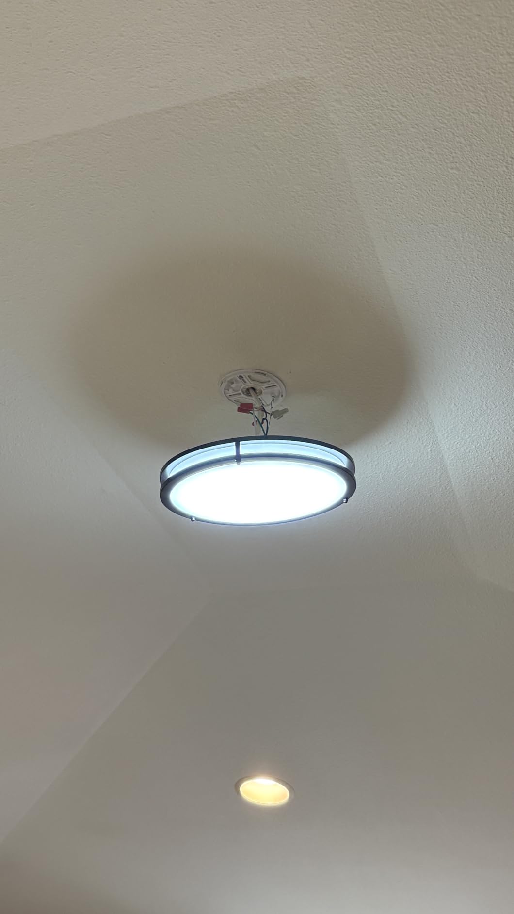 libtit 13-Inch Flush Mount Ceiling Lights, Dimmable 3000K-6500K Adjustable LED Ceiling Light, 24W Round Slim Light Fixture, Brushed Nickel for Kitchen, Bedroom, Bathroom, Hallway-ETL Listed customer photo 1