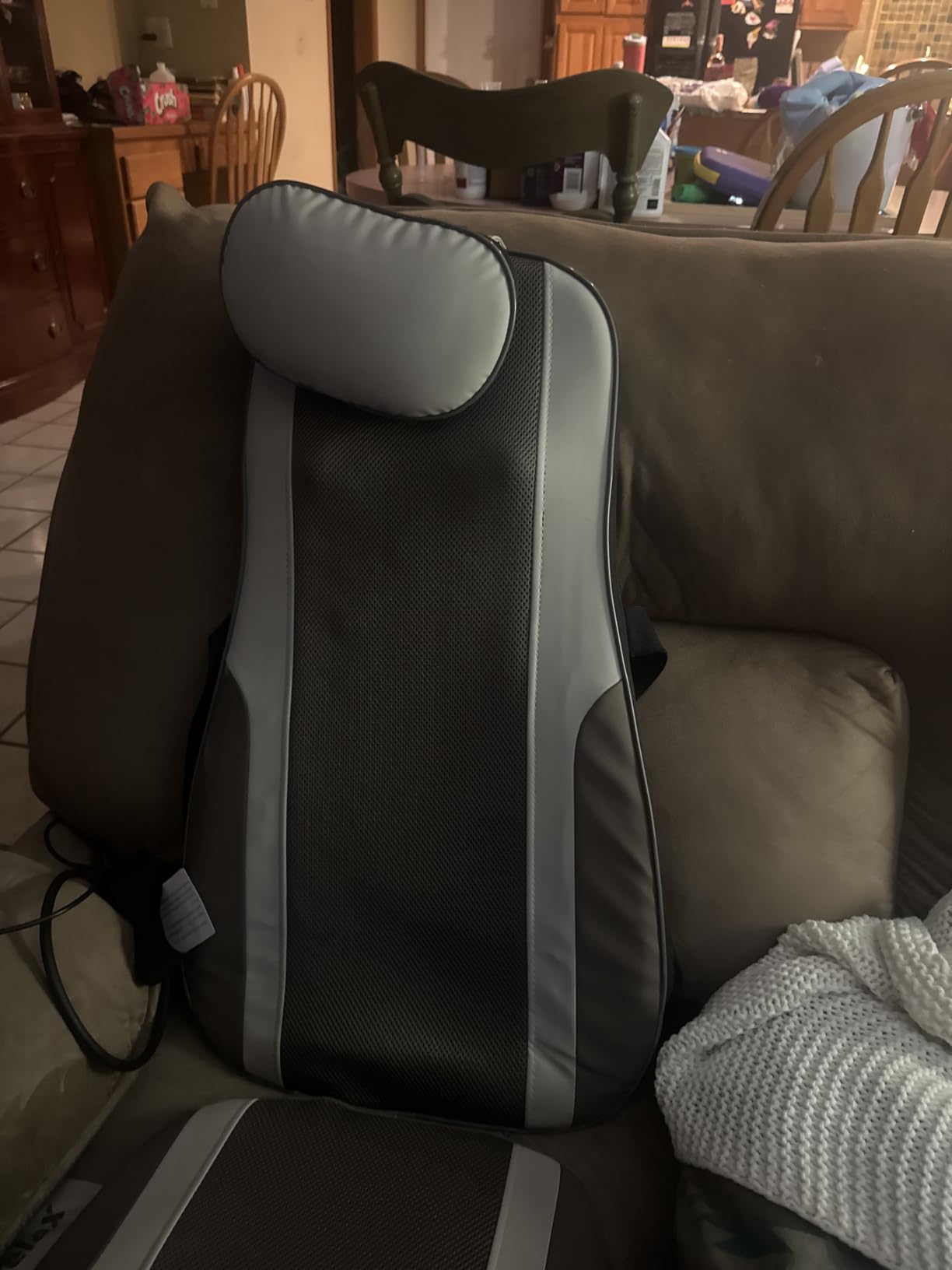 Vibration Massage Seat Cushion with Heat, Full Back & Neck Massager for Chair, 8 Motors Massage Pad with Adjustable Lumbar Support, Heated Chair Cushion for Office Home Recliner customer photo 1