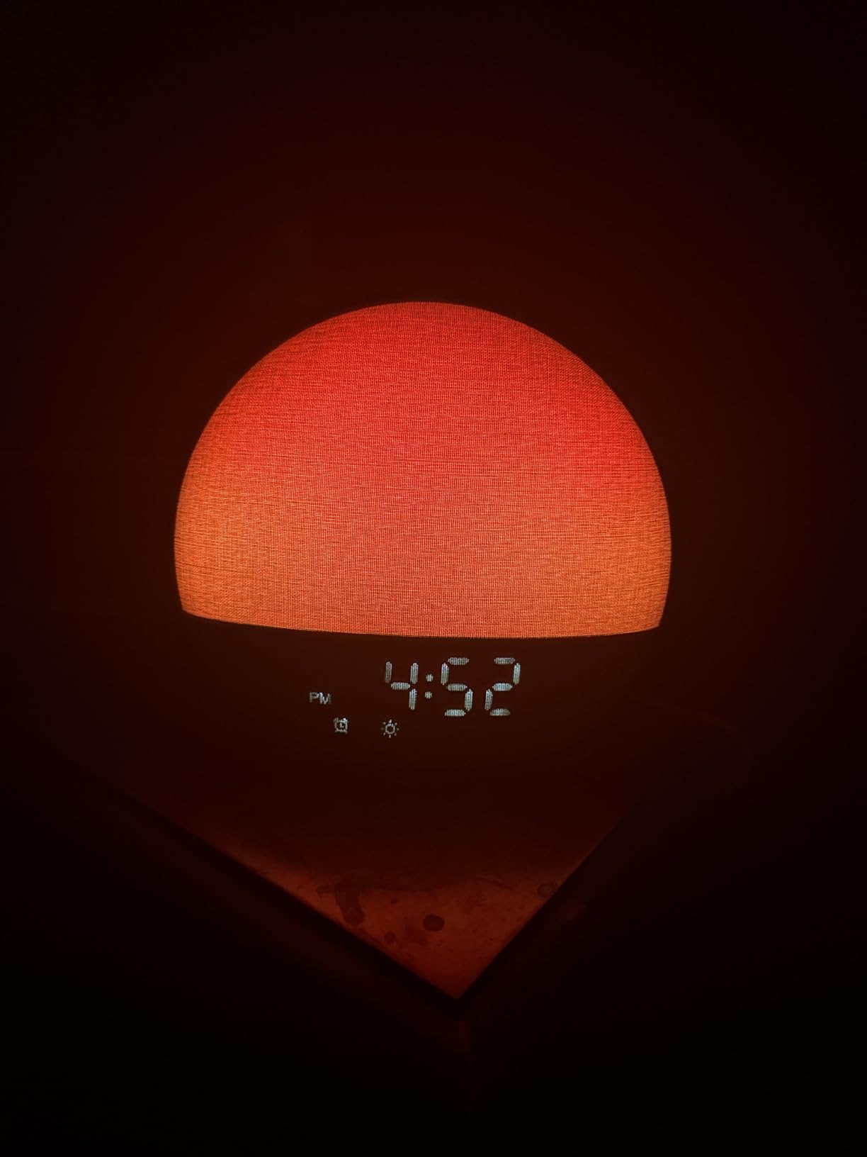 Geuuap Sunrise Alarm Clock White Noise Machine with Bluetooth Speaker,Khaki customer photo 2