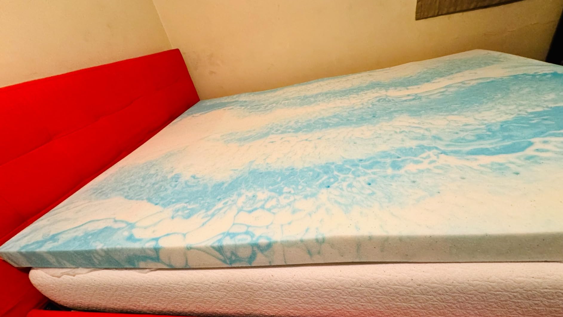 Firm to Extra Firm Mattress Topper King Size 3 Inch, Pain Relieving Foam Bed Topper for Extra Support, Gel Memory Foam&High-Density Foam Mattress Pad, CertiPUR-US Certified customer photo 1