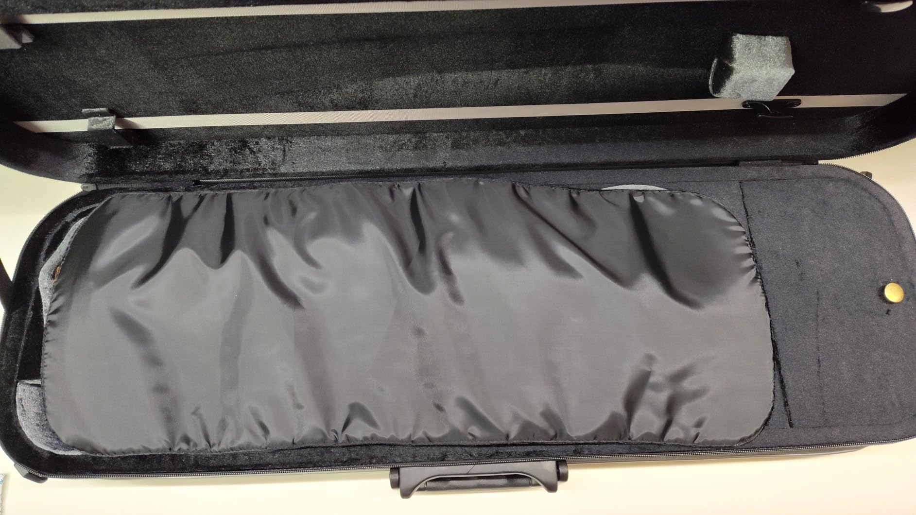 adm Violin Case 4/4 Full Size Sturdy Oblong Violin Hard Case Super Lightweight Portable Hard-Shell with Carrying Straps Travel Carrying Bag for Beginners, Black customer photo 2