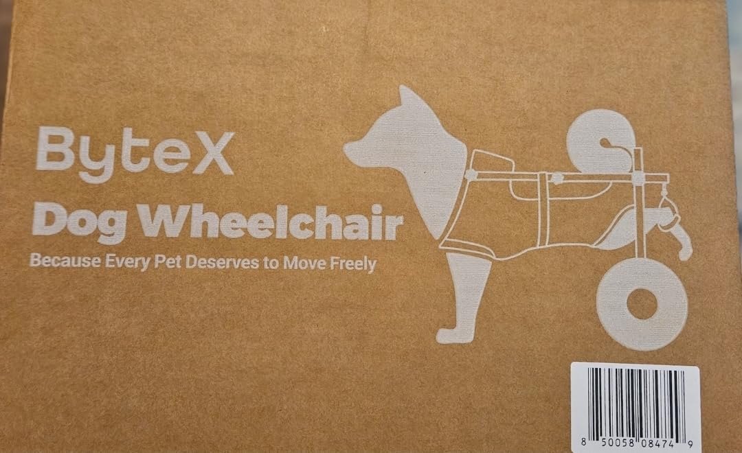 Dog Wheelchair for Back Legs, Dog Wheelchair Cart, Doggy/Cat Wheelchairs with Disabled Hind Legs Walking, Mobility Aids for Small Medium Pet Hind Limbs, Dogs Cart with Wheels, Light Weight, customer photo 2