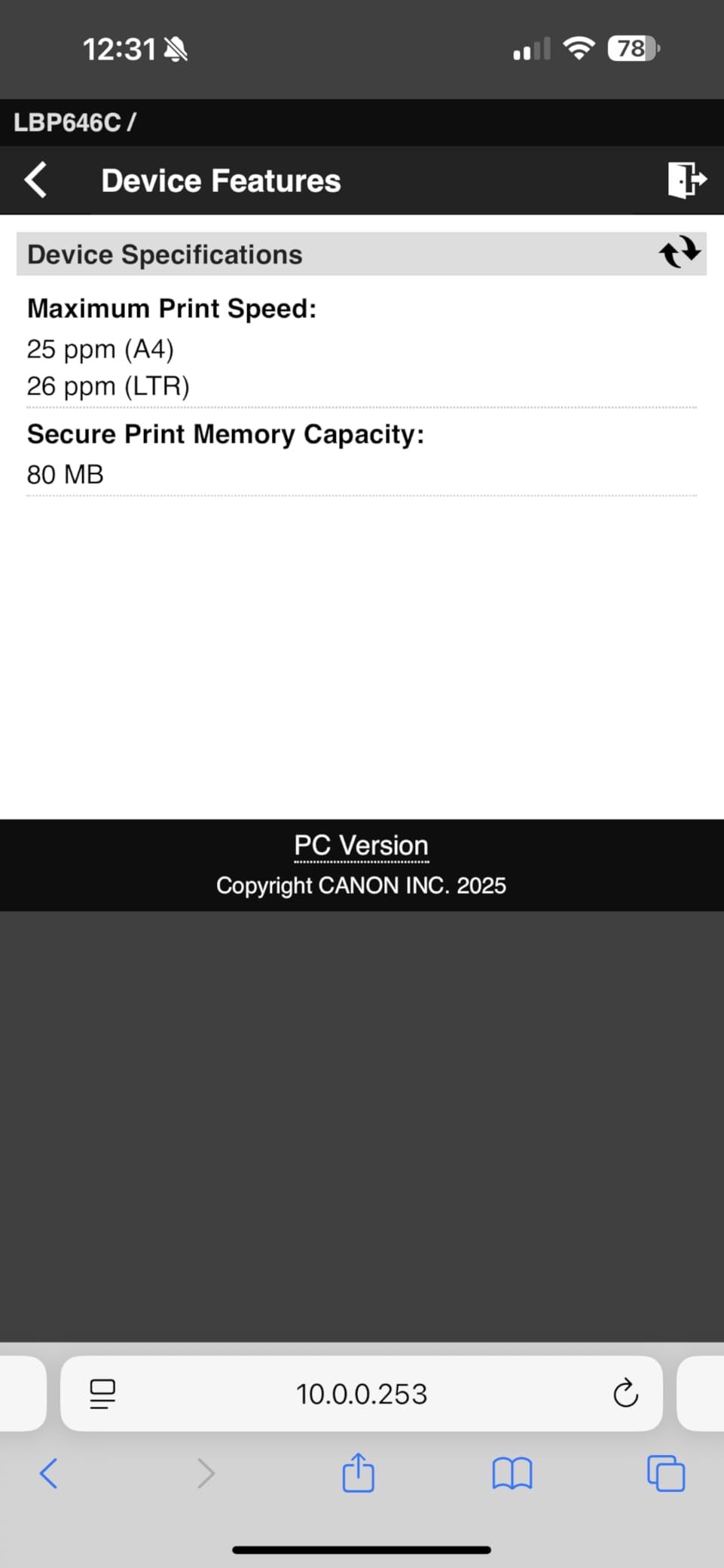 Canon Color imageCLASS LBP646Cdw Wireless Laser Single-Function Printer for Duplex Printing, White - 26 PPM Home Office, Small Office Printer - Print Only, No Scan/Copy customer photo 2