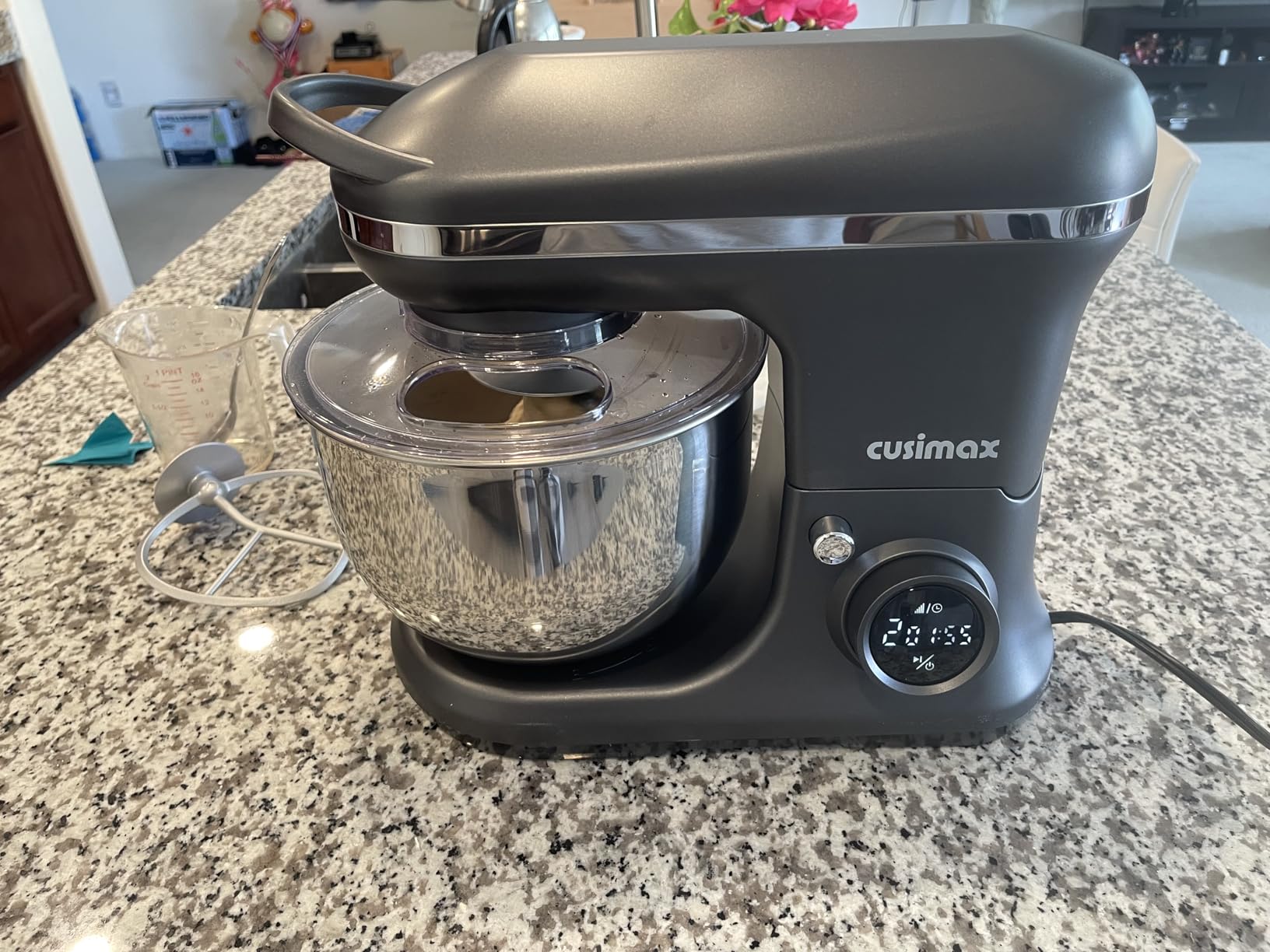 CUSIMAX Stand Mixer, Electric Food Mixer with Digital Switch Control, 650W customer photo 2
