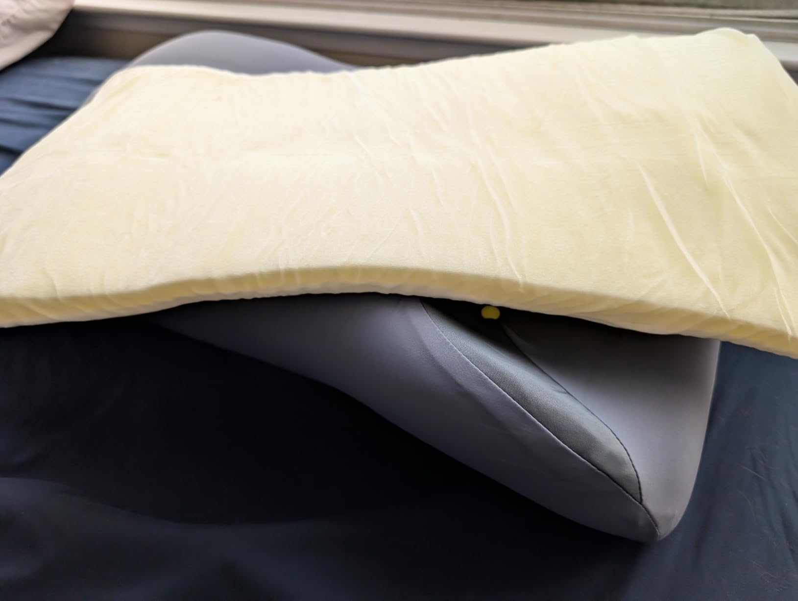 HSA/FSA CPAP Pillow for Side Sleepers with Larger Cutouts – Adjustable Height Memory Foam – Fits Most Nasal/Full-Face/Pillow Masks – Helps Reduce Mask Pressure & Air Leaks – Cooling Washable Cover customer photo 1