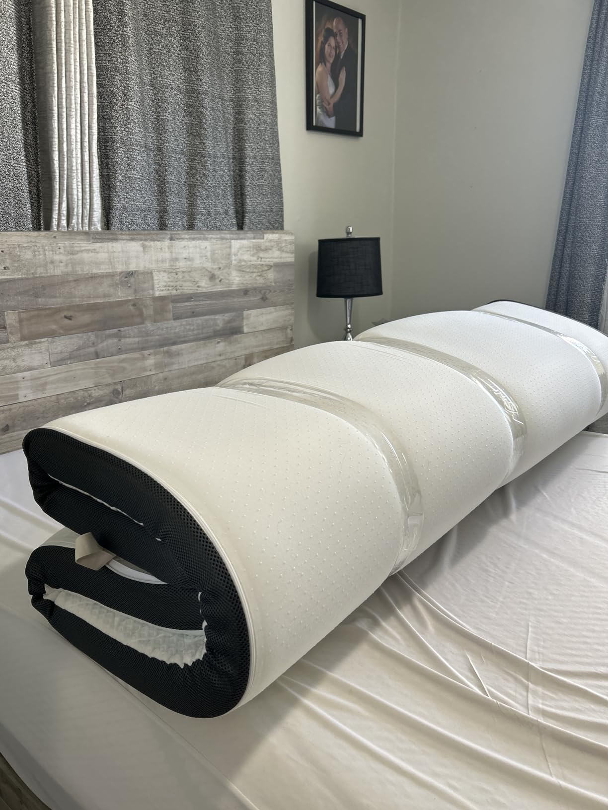 Glendan Extra Firm Mattress Topper: Queen Size 3 Inch, High Density Bed Topper, Extra Support for Pain Relief, Breathable Washable Cover with Anti-Slip Straps, CertiPUR-US Oeko-Tex Certified 80x60 customer photo 1