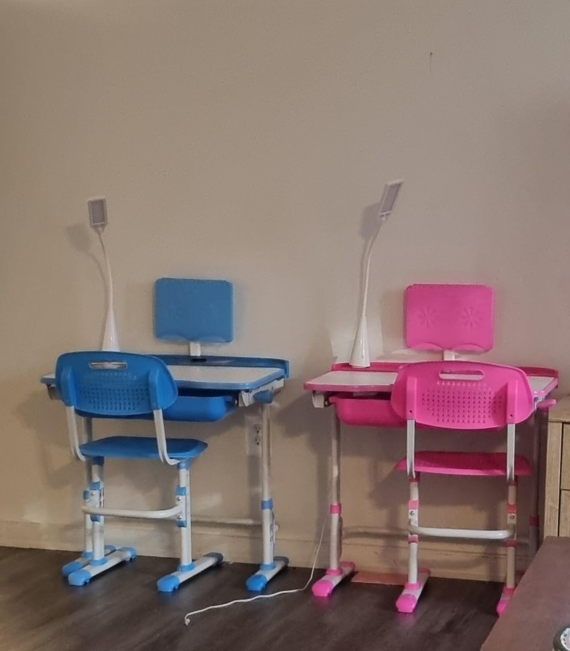 Cantonape Kids Desk and Chair Set for Boys Girl Study Home School, Gray customer photo 1