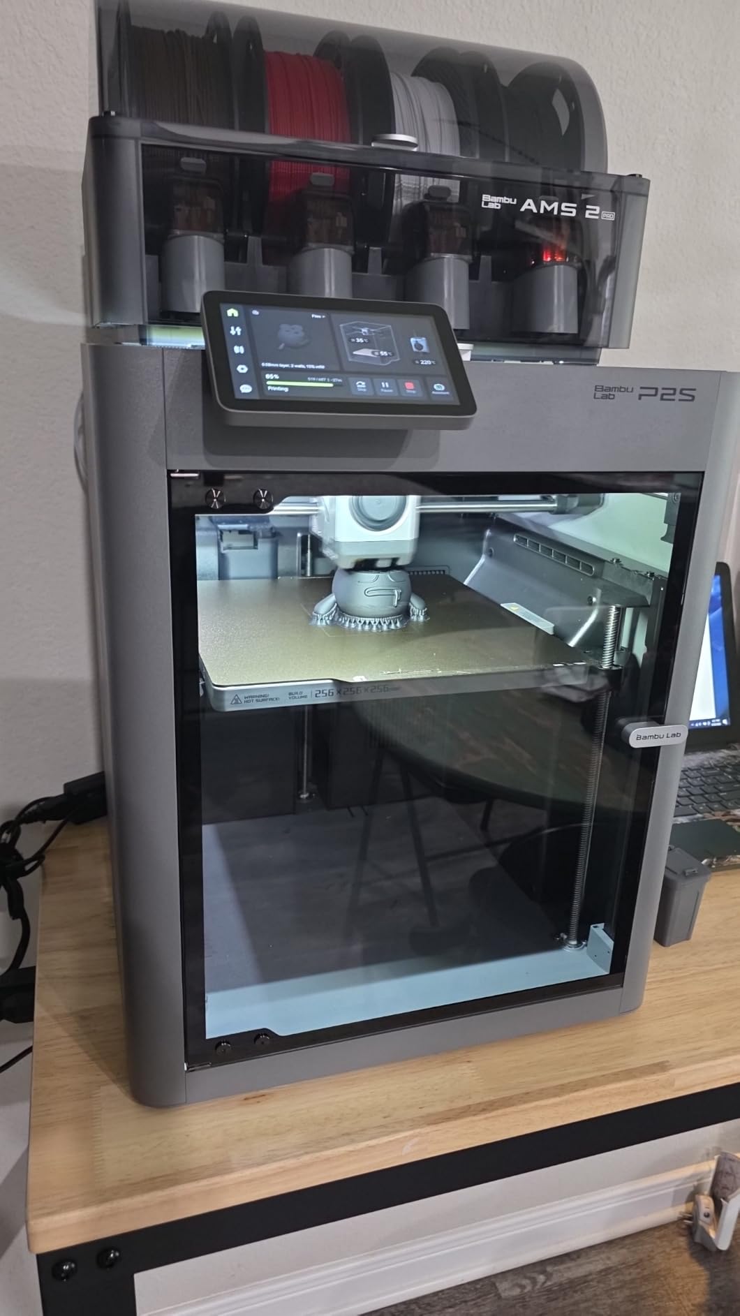 Bambu Lab P2S Combo, P2S 3D Printer & AMS 2 Pro, Multi-Color 3D Printing customer photo 1