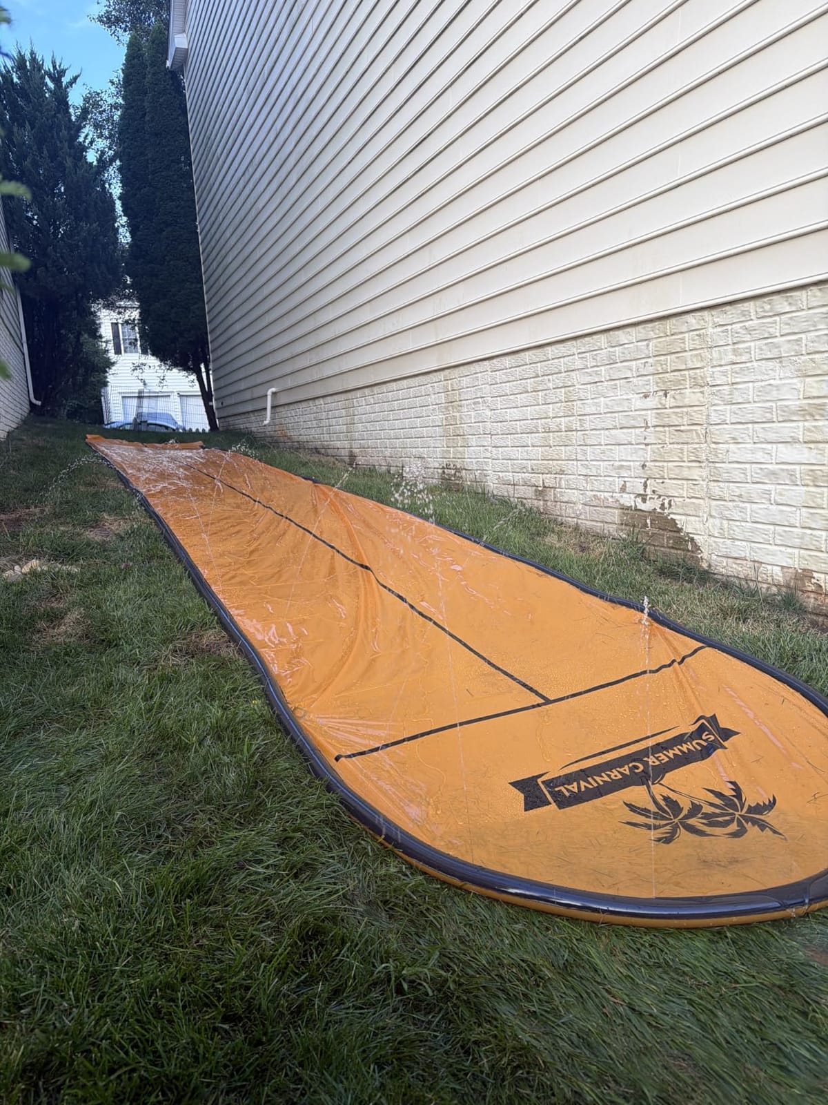 Spring Water Slip and Water Slide, 22ft *2 Lanes Slip Water Slides for Kids Backyards Ages 5-8 8-12 with Sprinkler and Inflatable Bodyboards, Summer Water Fun Toy for Outdoor Lawn Games Play customer photo 2
