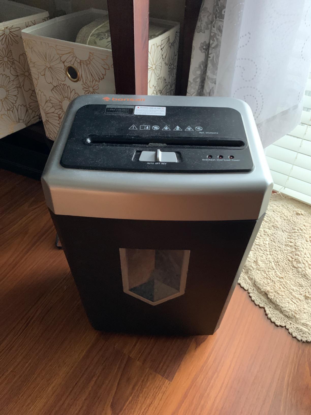 Bonsaii 200-Sheet Auto Feed Micro Cut Heavy Duty Paper Shredder for Office customer photo 1