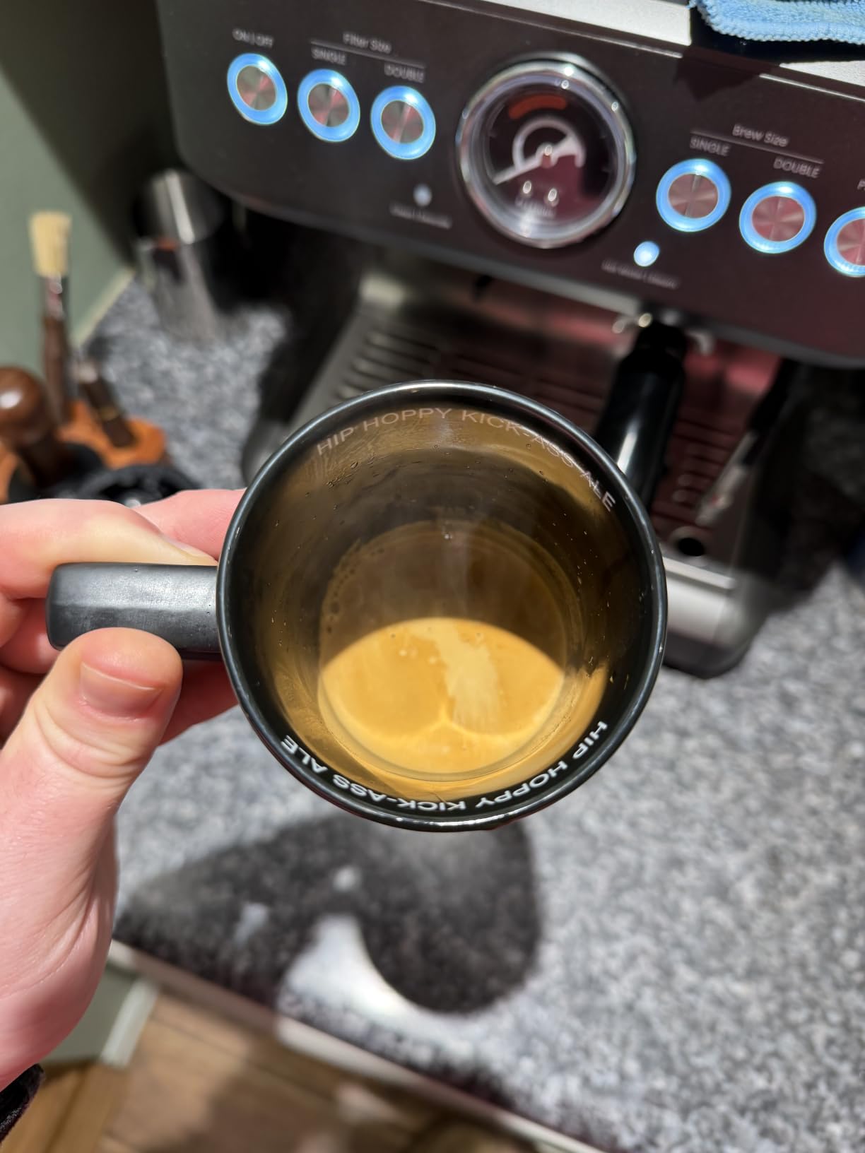 Chefman Crema Deluxe Espresso Machine with Double Boiler, Use Milk Frother and Brew Espresso Simultaneously, Professional Coffee Maker with Coffee Grinder and Steam Wand, 30 Grind Settings customer photo 2