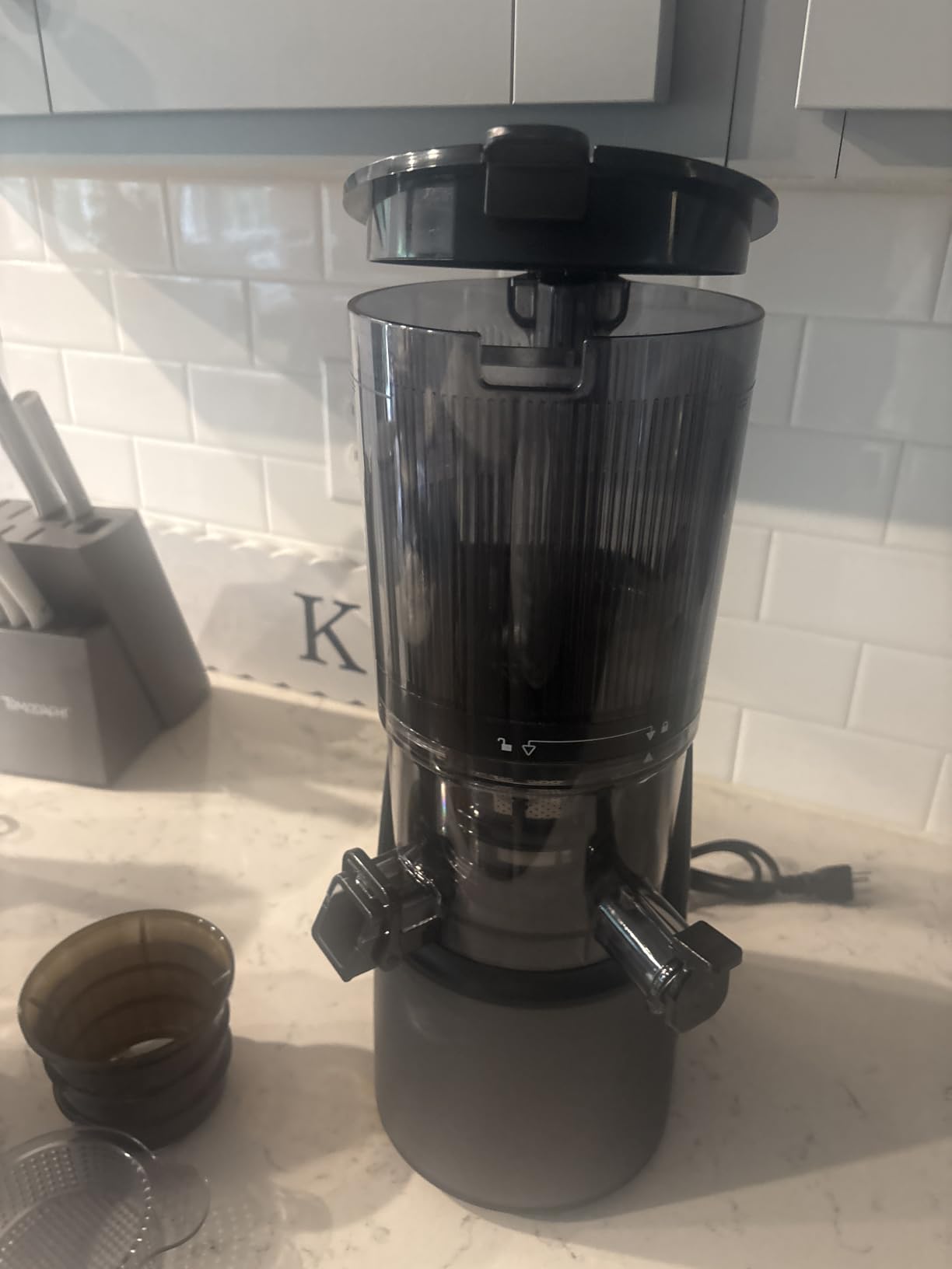 EanOruus Juicer Machines, 3-in-1 Cold Press Juicer, Premium Gray customer photo 1