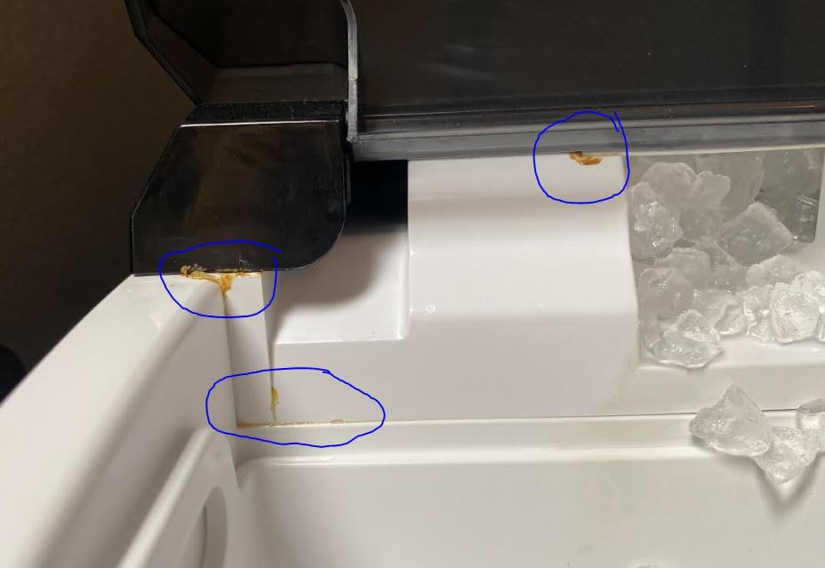 EUHOMY Nugget Ice Maker Countertop with Handle, 38lbs Daily Sonic Ice customer photo 1