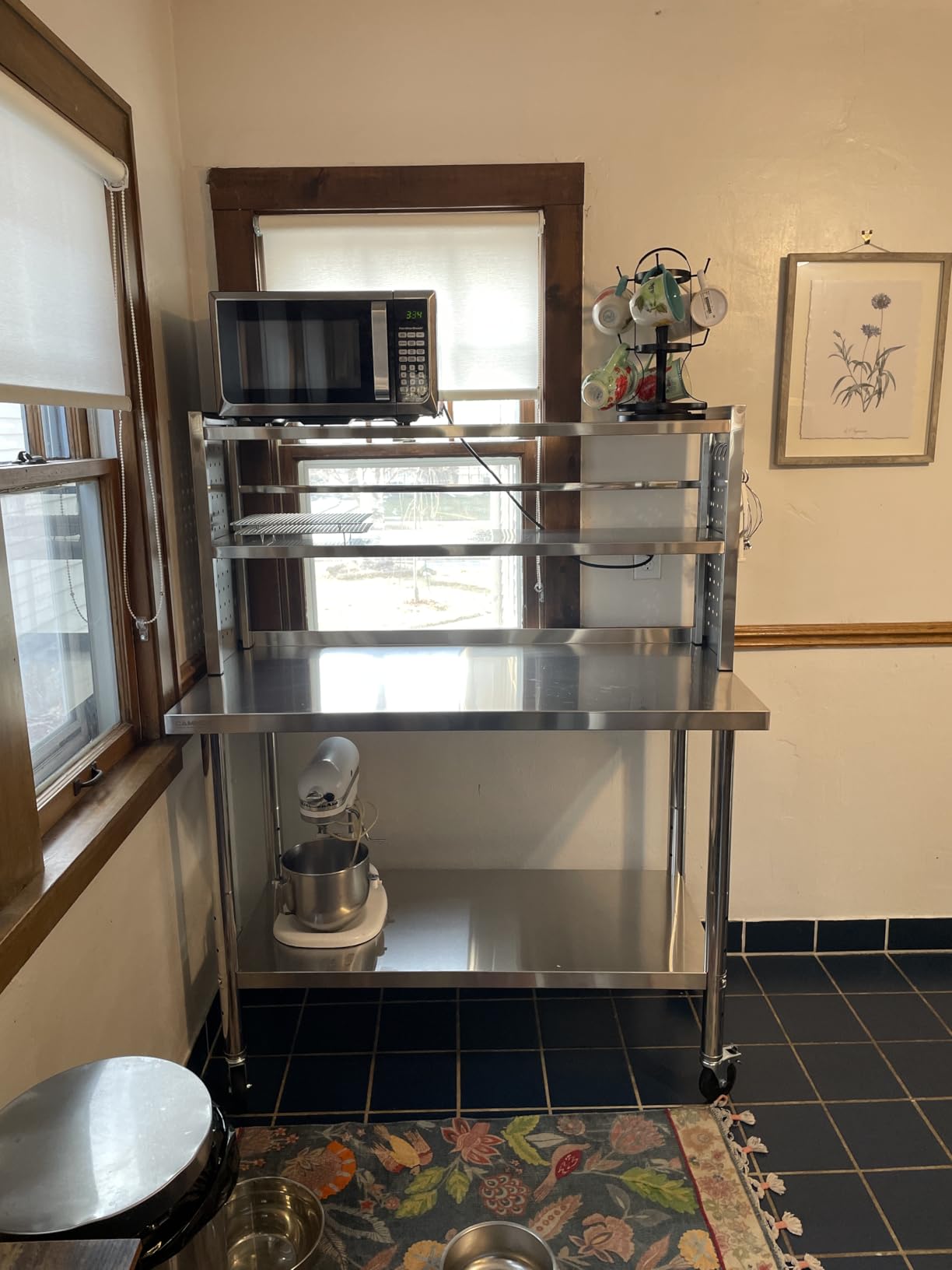 CAMMOO 60x24 NSF Stainless Steel Prep Table with Shelf & Casters Work Bench customer photo 2