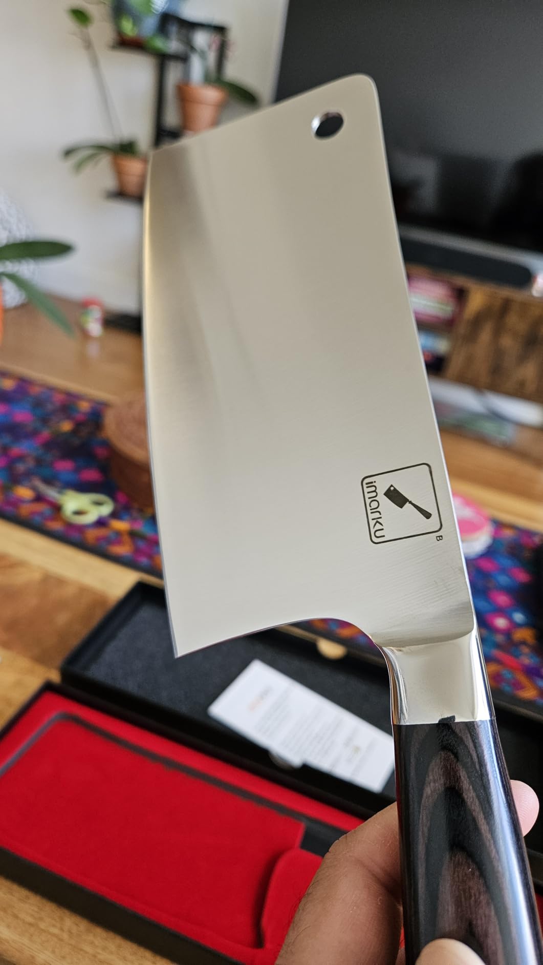 imarku Santoku Knife 7 Inch Japanese High Carbon Stainless Steel Chef Knife customer photo 2
