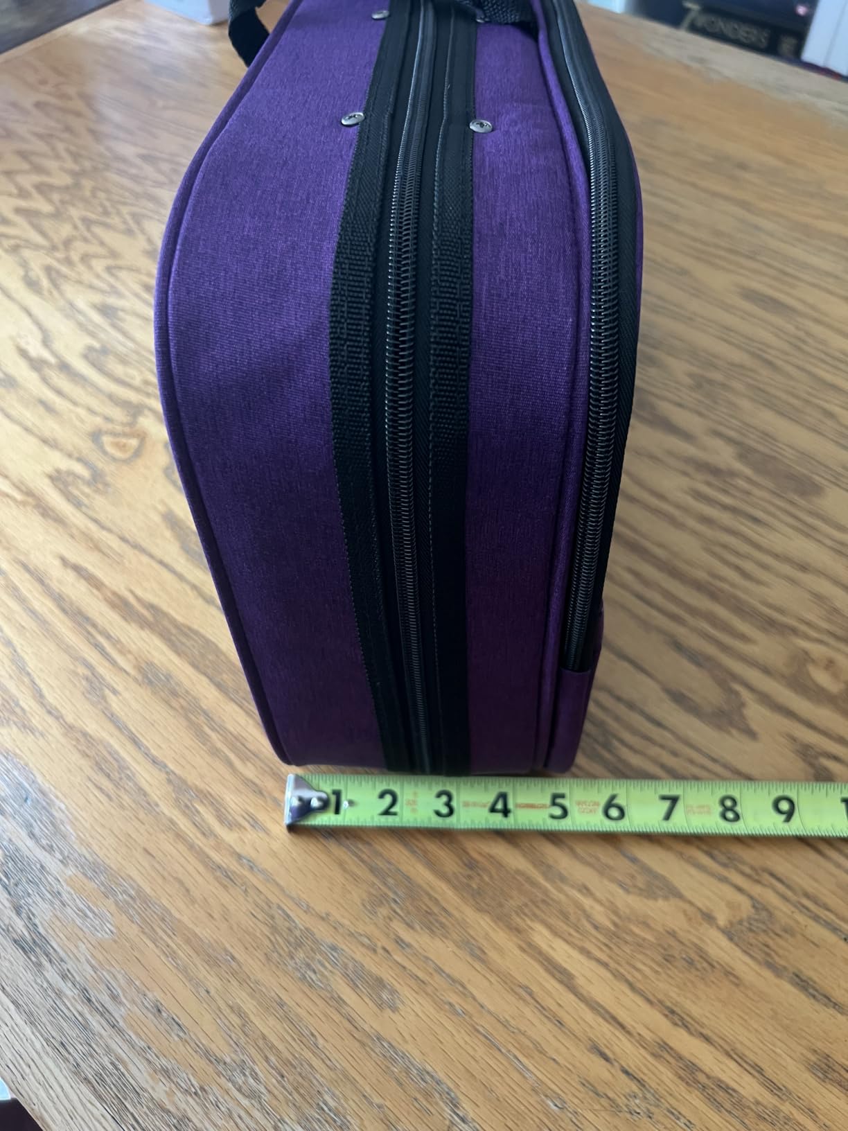 4/4 Full Size Violin Case, Lightweight Portable Carrying Bag, Oblong Professional Hard Case with Shoulder Straps, Plush Lining for Students & Players, Black & Beige customer photo 2