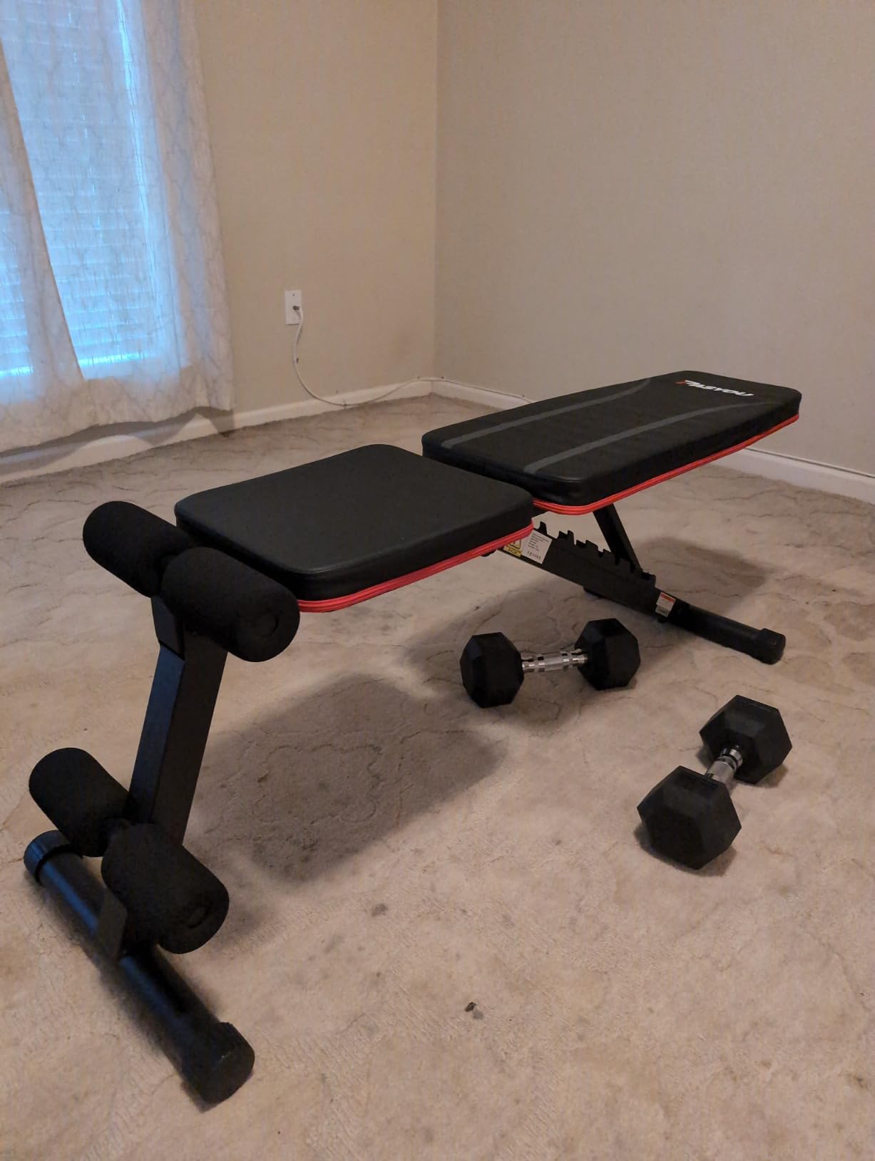 PASYOU Adjustable Weight Bench, Foldable, Incline Decline Flat, Bench Press with 660LBS, 95% Pre-Assembled, Compact Workout Bench Full Body Strength Training Bench for Home Gym, Wider Seat customer photo 2