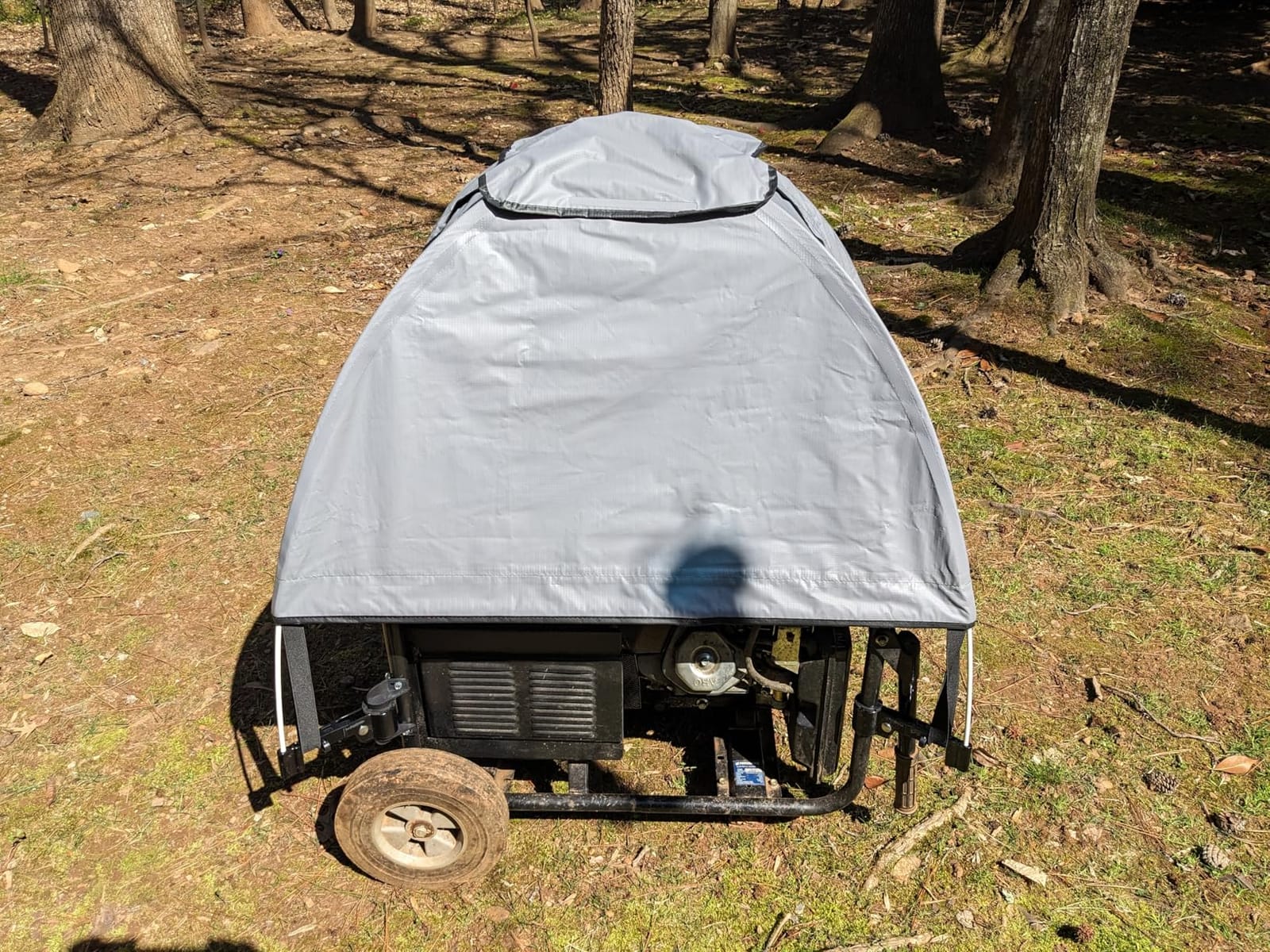 GenTent Universal Open Frame Generator Tent, Gray, Original - Standard customer photo 2