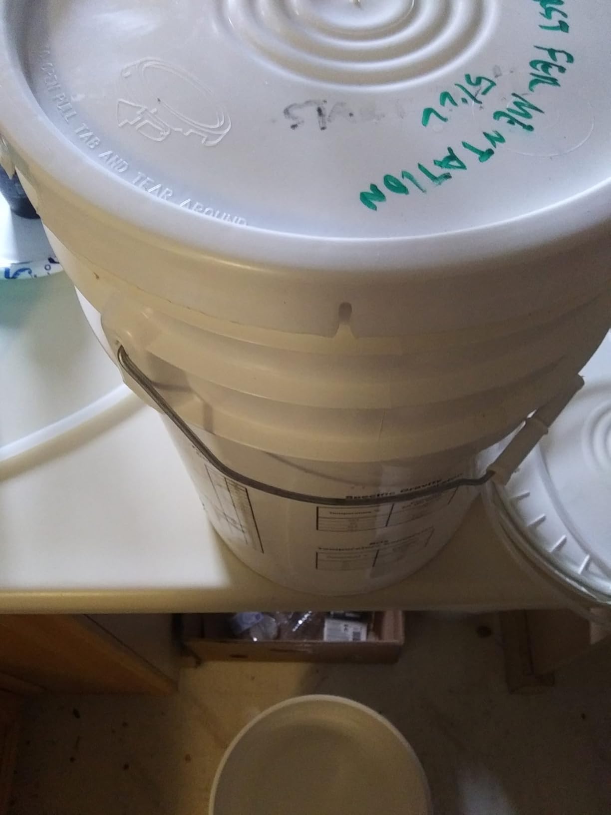 FastRack 2-Pack 6.5 Gallon Fermentation Bucket with Lid & Airlocks | White | BPA-Free Food-Grade HDPE Brew Buckets with Grommeted Lids for Beer, Wine, Mead & Cider customer photo 2