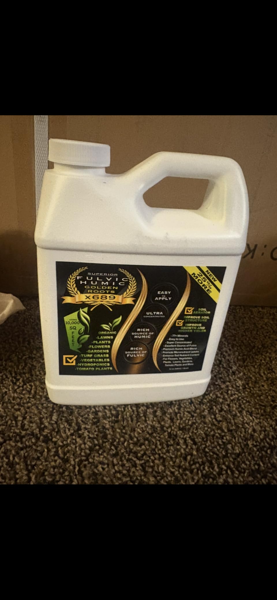 Liquid Aeration for Lawn - Humic & Fulvic Acid, Covers 10,000 Sq Ft customer photo 1
