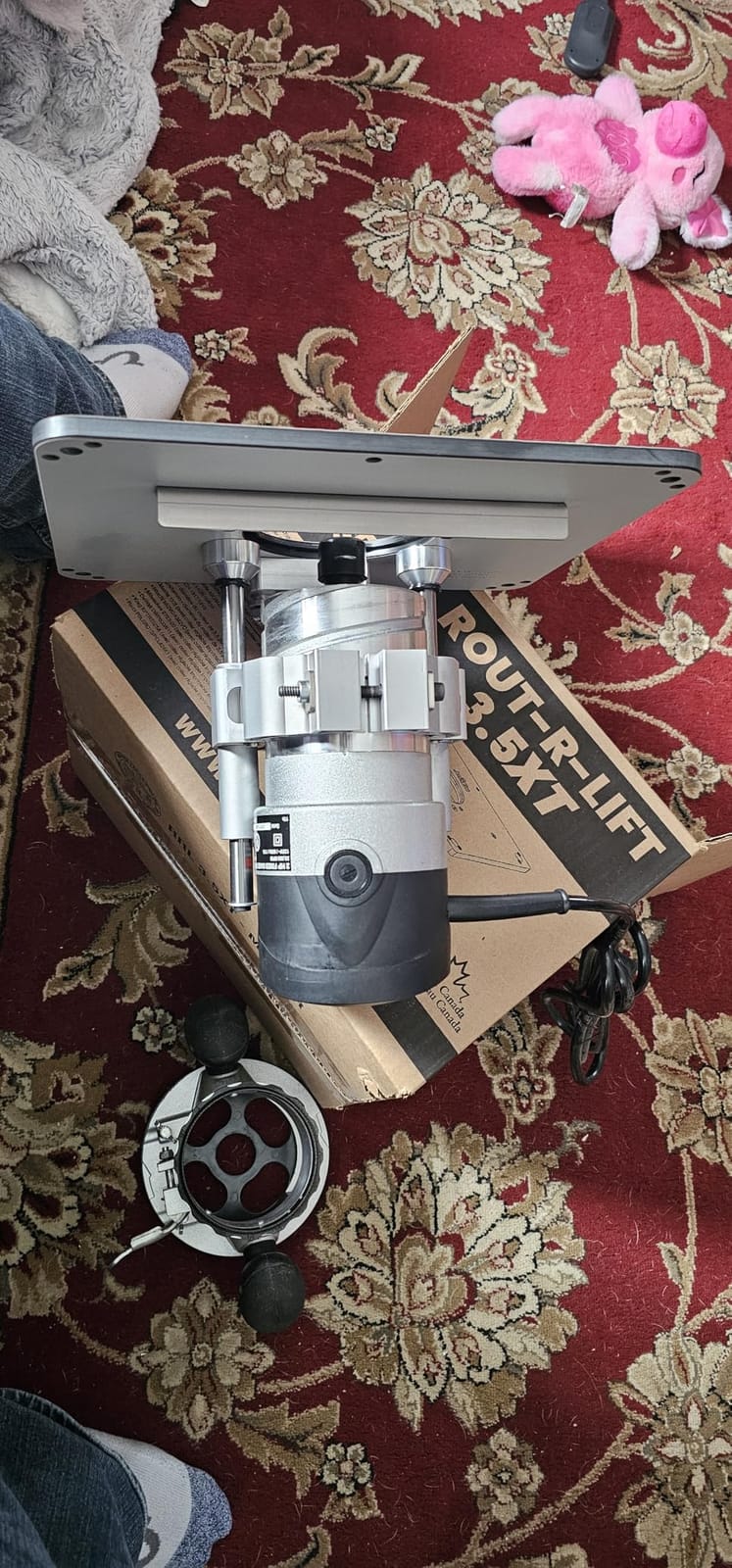 JessEm Rout-R-Lift 3.5XT Router Table Lift System for 3-1/2