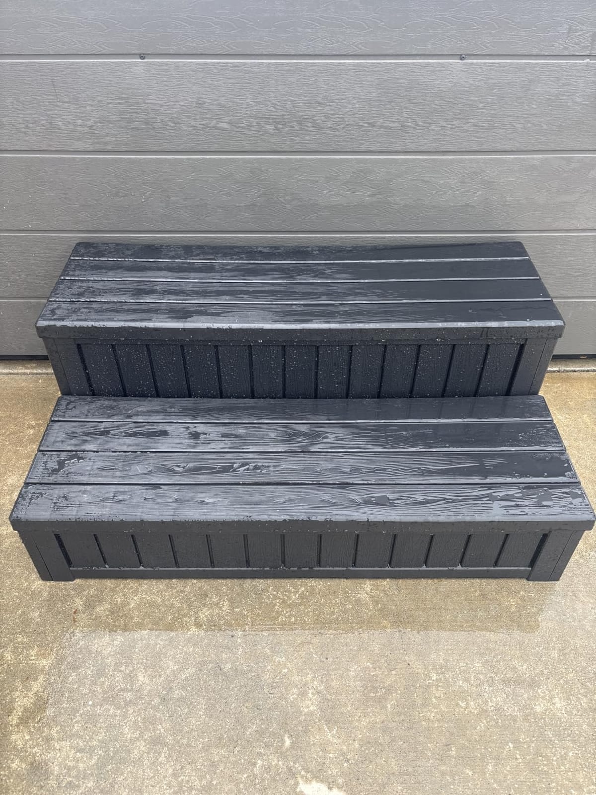 36.6” Hot Tub Steps with Storage, 780 lbs Load Capacity, Black customer photo 1
