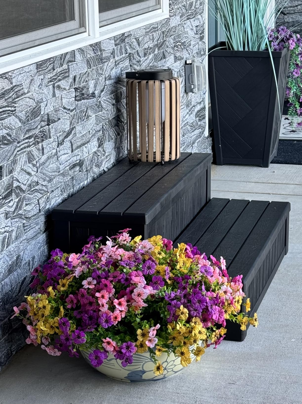 36.6” Hot Tub Steps with Storage, 780 lbs Load Capacity, Black customer photo 2