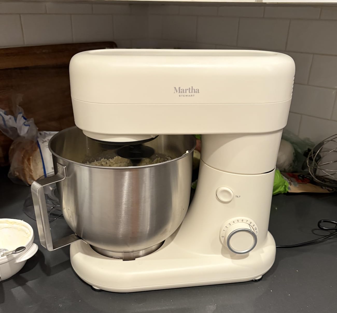 Martha Stewart 5.3QT Tilt Head Stand Mixer, 12 Speeds, Stainless Steel Bowl customer photo 2