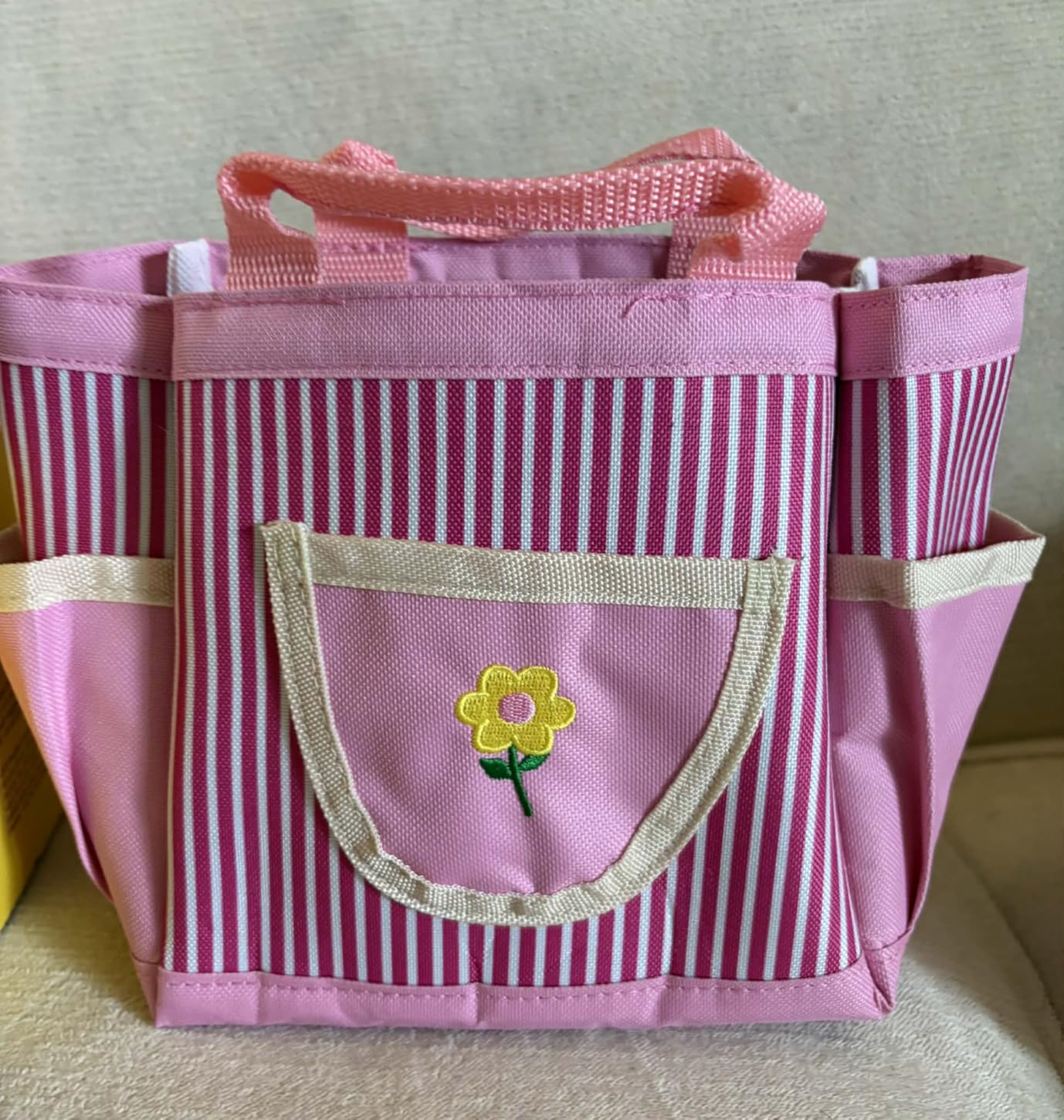 8Pcs Kids Gardening Set with Real Metal Tools & Metal Basket, Pink customer photo 2