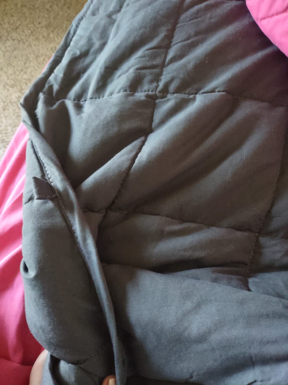 Smart Queen Weighted Blanket 20lbs (60”x80”,Grey) Full Size Soft Cooling Heavy Blanket for Sleeping, Breathable All Season Comfort with Premium Glass Beads,Machine Washable customer photo 2