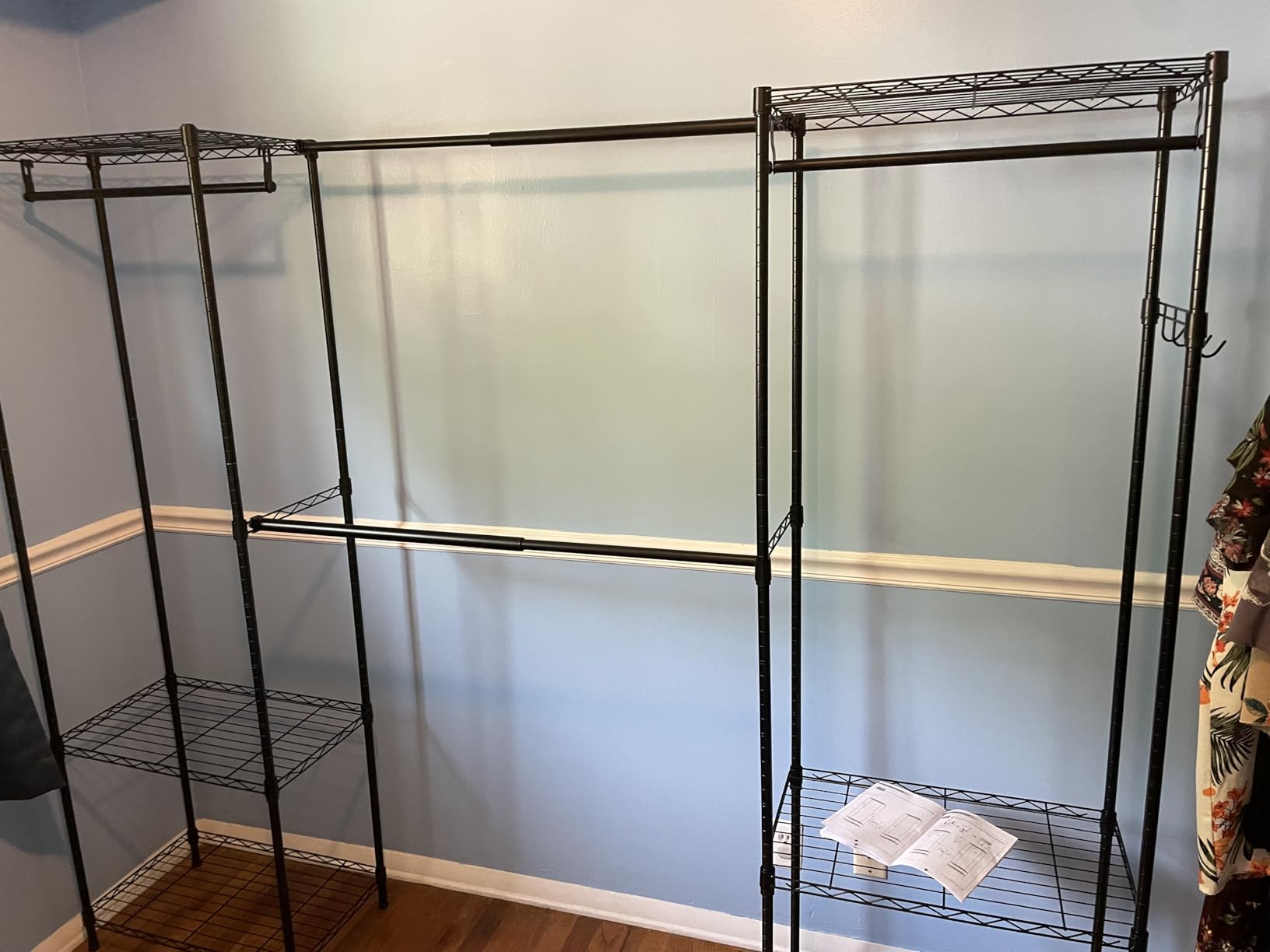 Ulif E1 Heavy Duty Closet Garment Rack, Easy to Assemble Wardrobe, Black customer photo 1