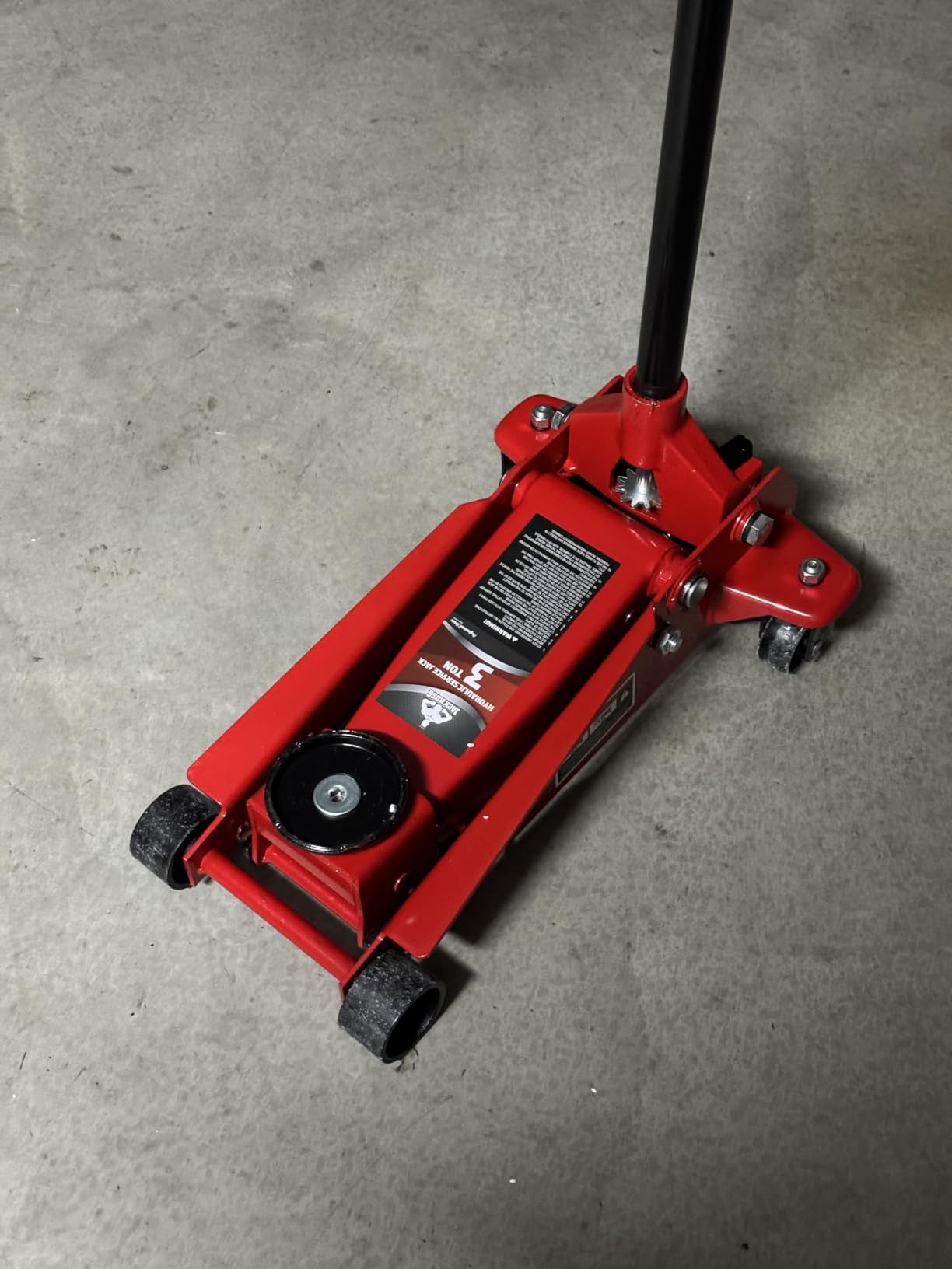 Jack Boss Floor Jack 3 Ton Capacity Fast Lift Service Jack Steel Heavy Duty Hydraulic Car Jack Black customer photo 2