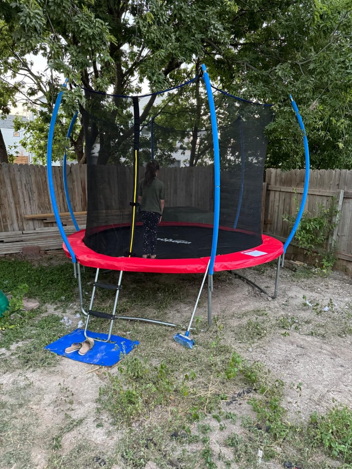 Zupapa Square Rectangle Trampoline 2000LBS Capacity No-Gap Design 14X14FT Outdoor Trampoline with Safety Net and Non-Slip Ladder 10-Year Quality Assurance Perfect for Backyard Fun customer photo 1