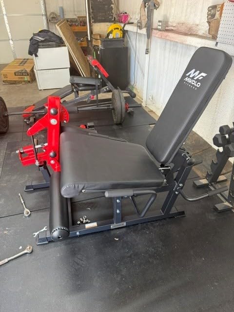 Mikolo Leg Extension and Curl Machine, Adjustable Leg Curl Machine for Home Gym, Seated Leg Extension and Lying Leg Curl Machine, Leg Workout Equipment with 1:1 Resistance System customer photo 1