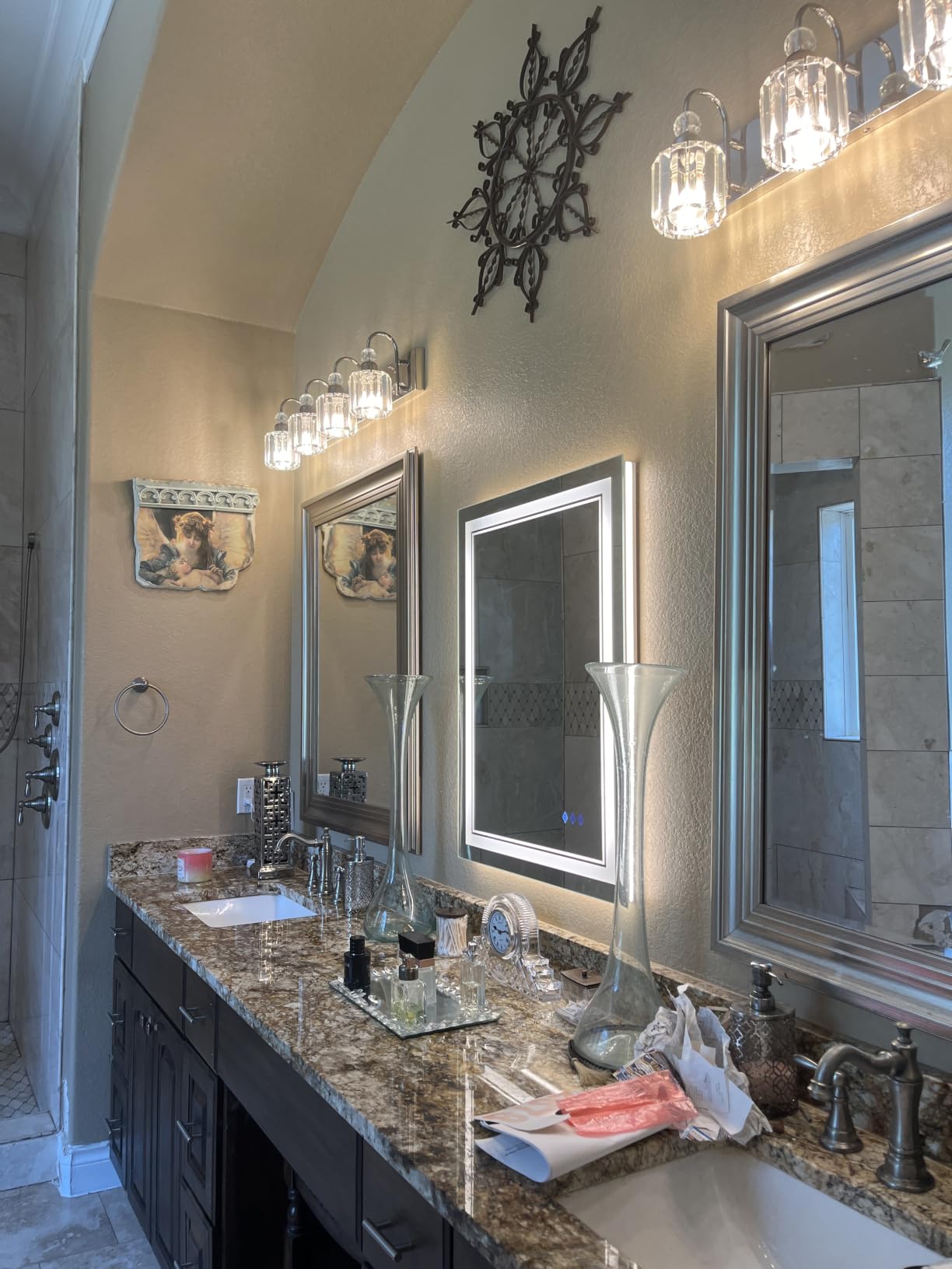 LED Bathroom Mirror, 24x32 Inch Vanity Mirror with Lights customer photo 1