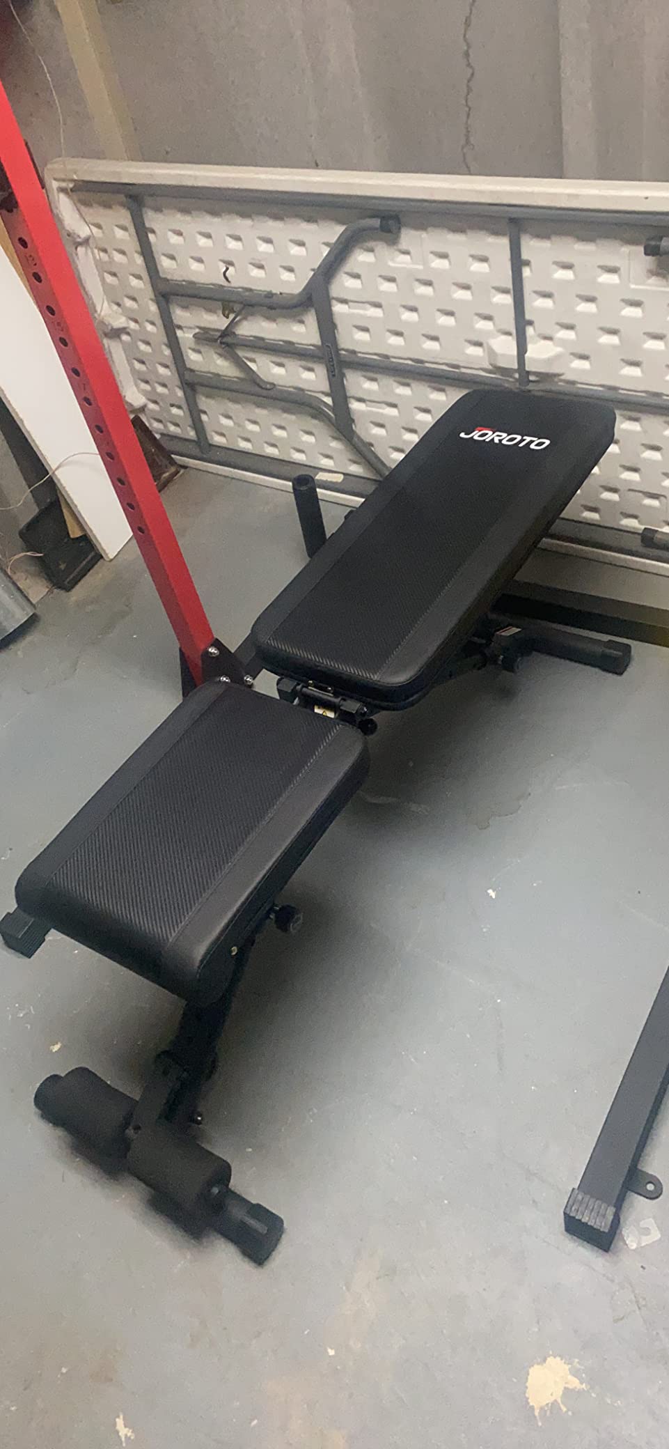 JOROTO Adjustable Weight Bench, Foldable Incline Decline Flat Workout Bench | ASTM-Certified 1300LBS, Hyper Back, Leg Extension and Preacher Curl, All-in-One Roman Chair, Ab Sit-Up Bench for Home Gym customer photo 2