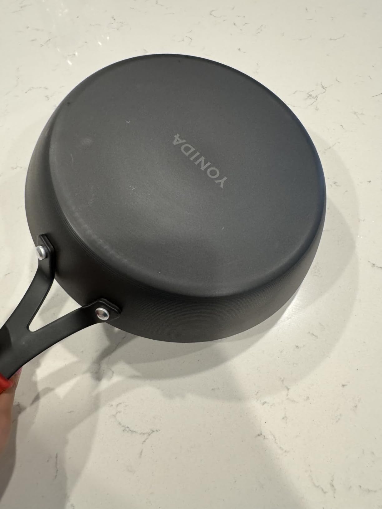 Carbon Steel Pan, 10 Inch Nonstick Frying Pan Skillet | Pre-Seasoned Carbon Steel Cookware with Removable Silicone Handle Holder, Indoor/Outdoor, Induction & Oven Safe customer photo 2