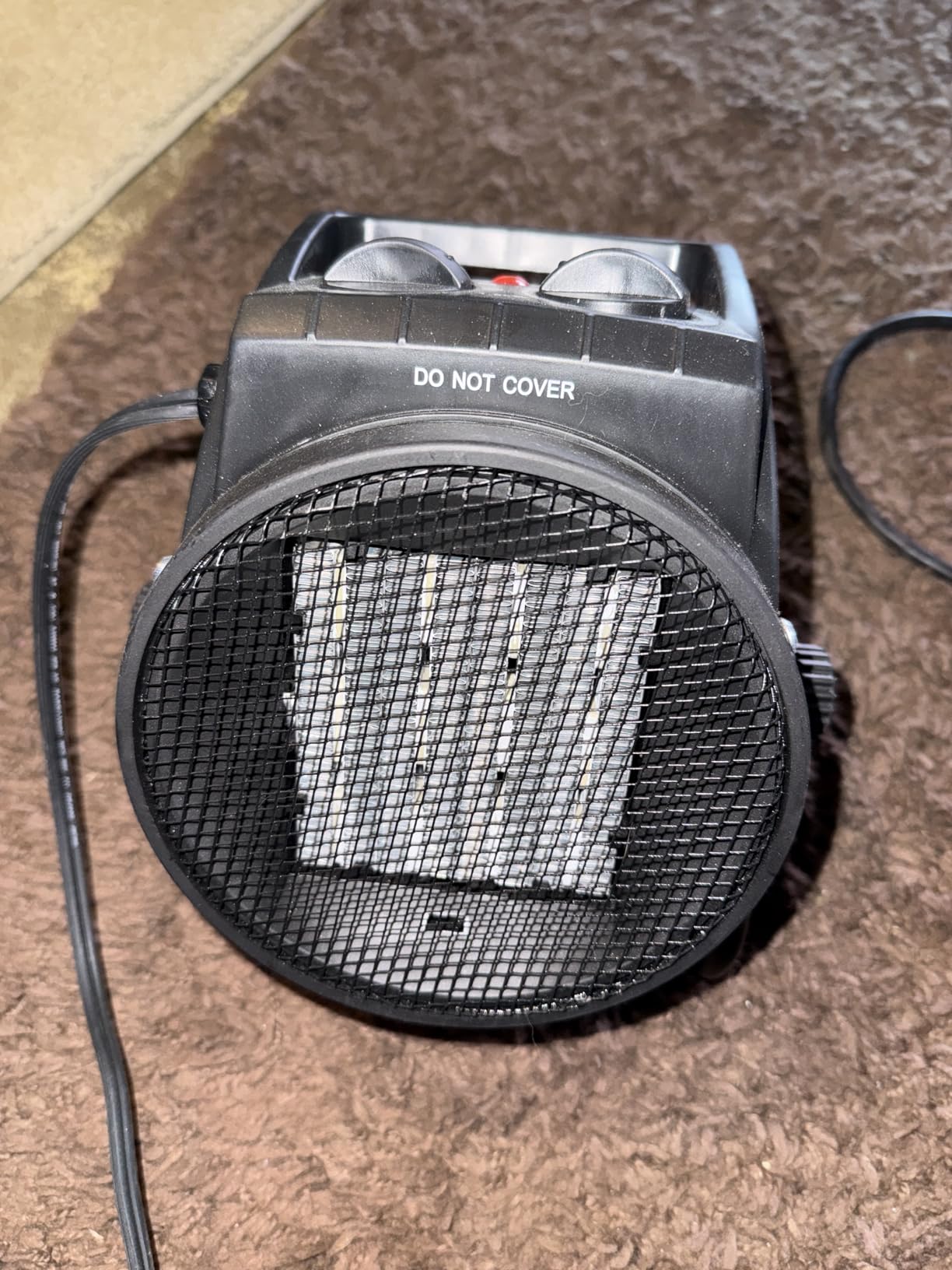 Outdoor Heater for Patio, 1500W Electirc Greenhouse Heater, Yellow customer photo 2