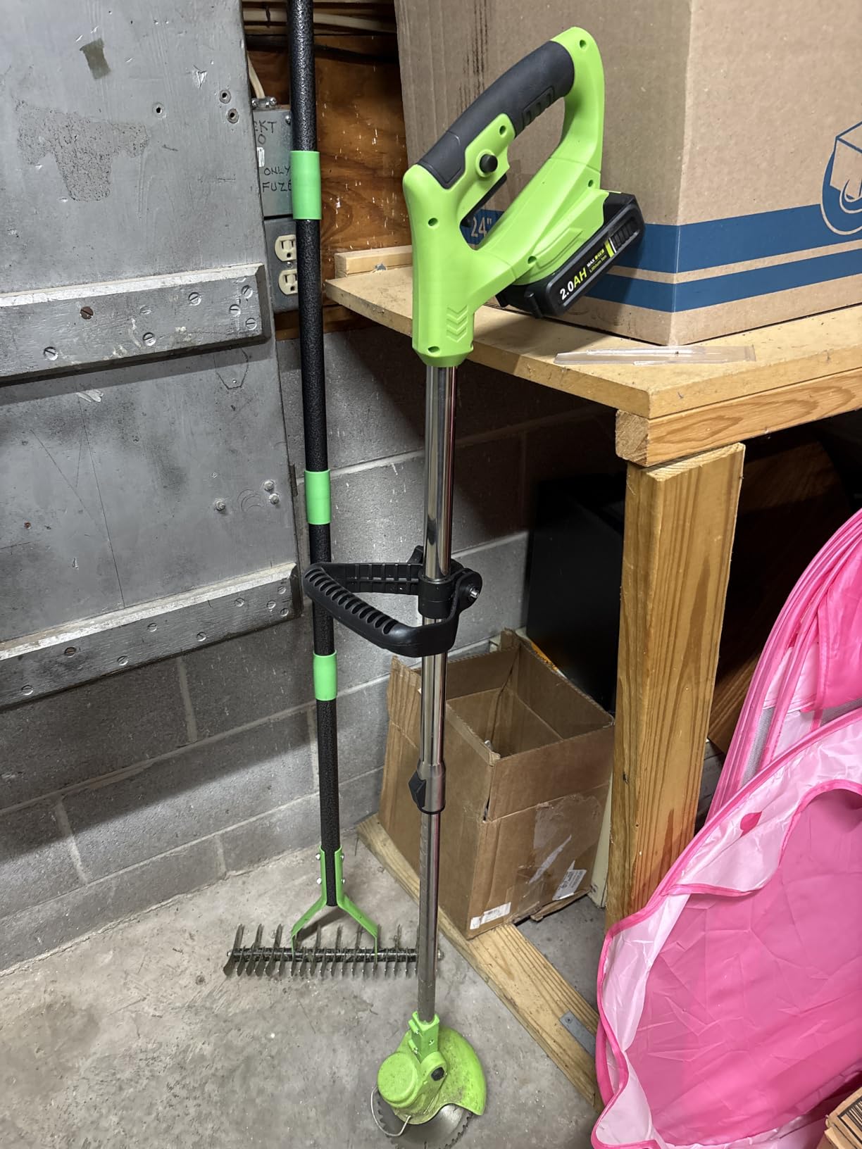 Cordless Weed Wacker Eater Brush Cutter Weed Trimmer with Blade Stringless customer photo 1