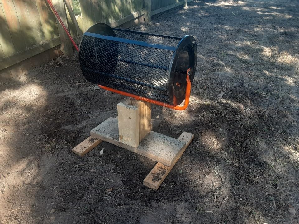 VEVOR Broadcast Spreader 15 lbs Capacity Hopper Walk-Behind Push Spreader | For Lawn & Garden Small Home Use, 9.8 ft Spreading Width, 10