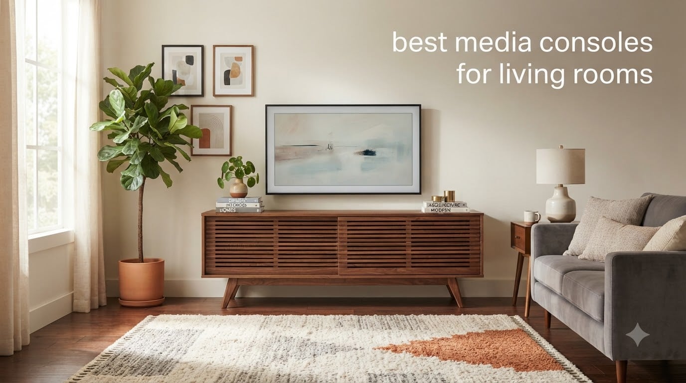 best media consoles for living rooms
