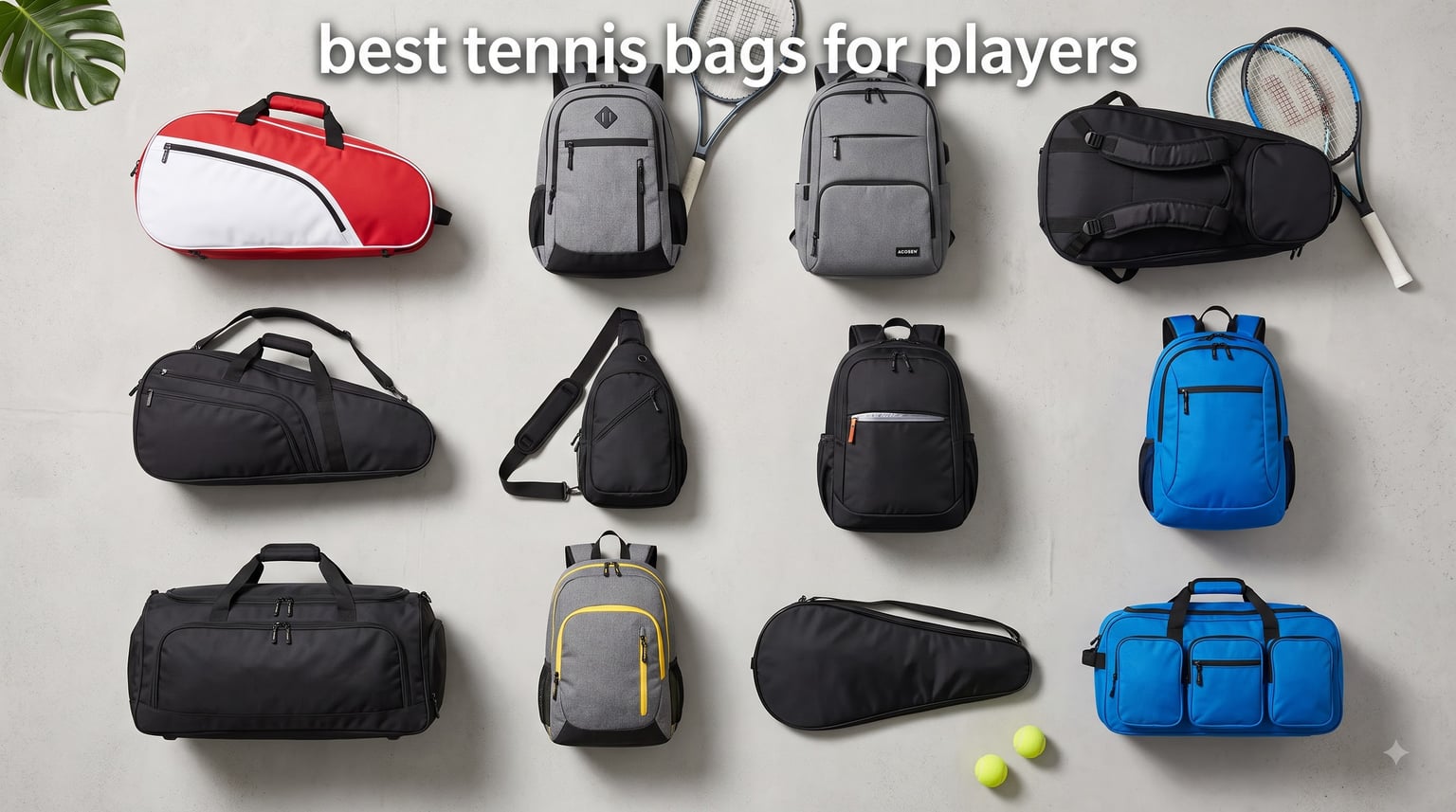 best tennis bags for players
