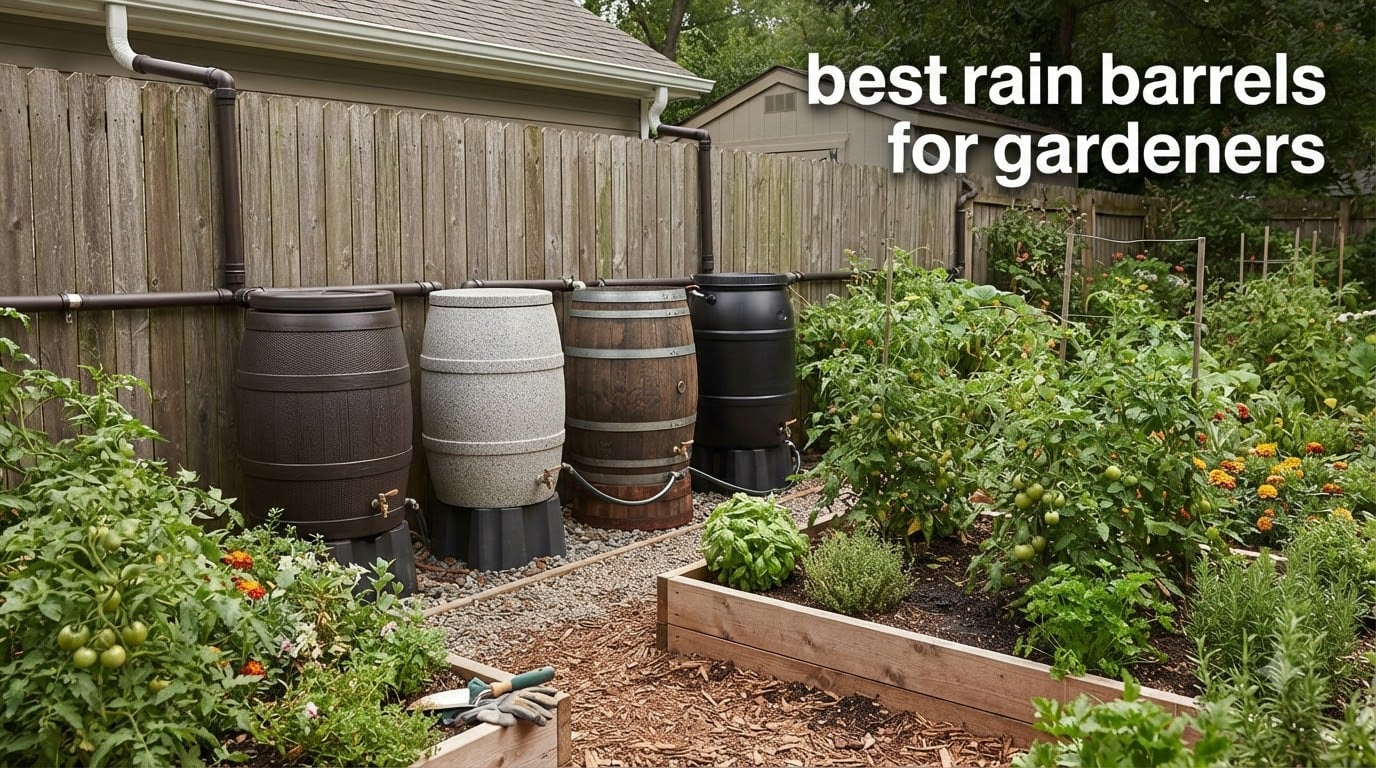 best rain barrels for gardeners