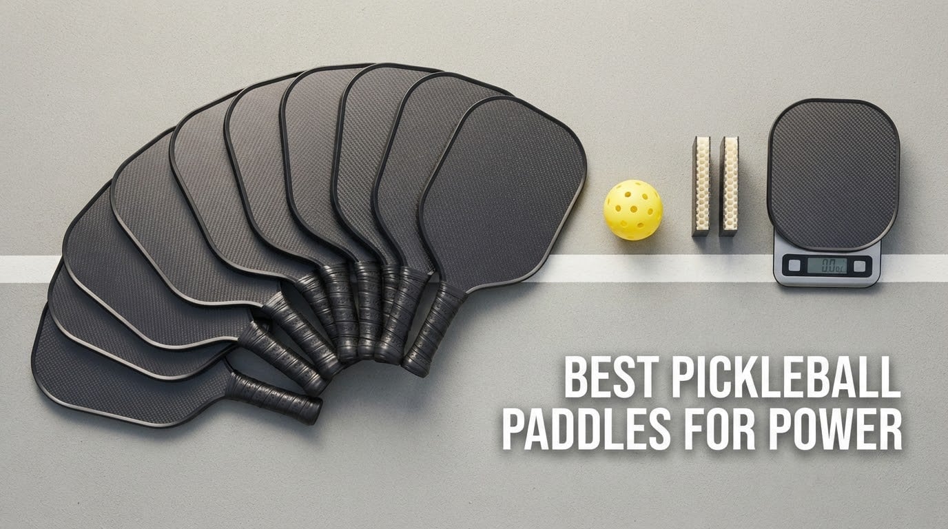 best pickleball paddles for power