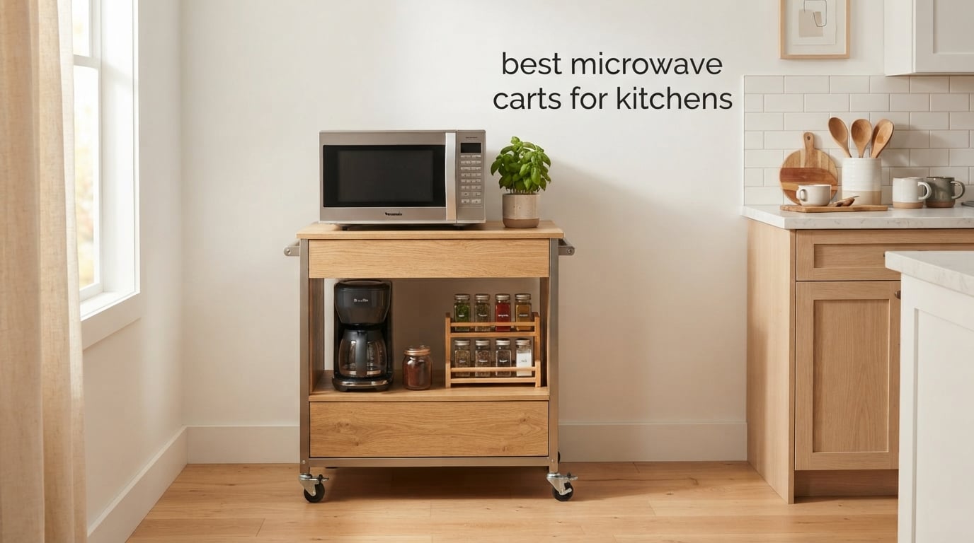 best microwave carts for kitchens