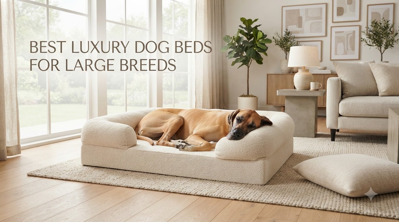 best luxury dog beds for large breeds