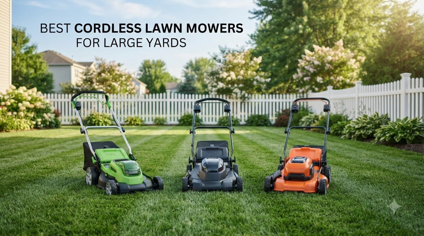 best cordless lawn mowers for large yards