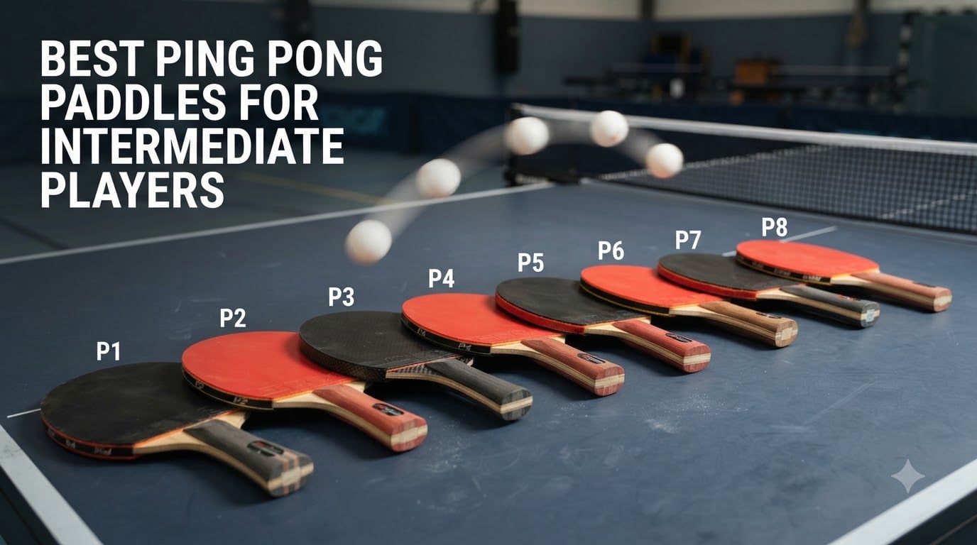 best ping pong paddles for intermediate players