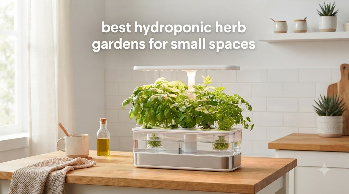 best hydroponic herb gardens for small spaces